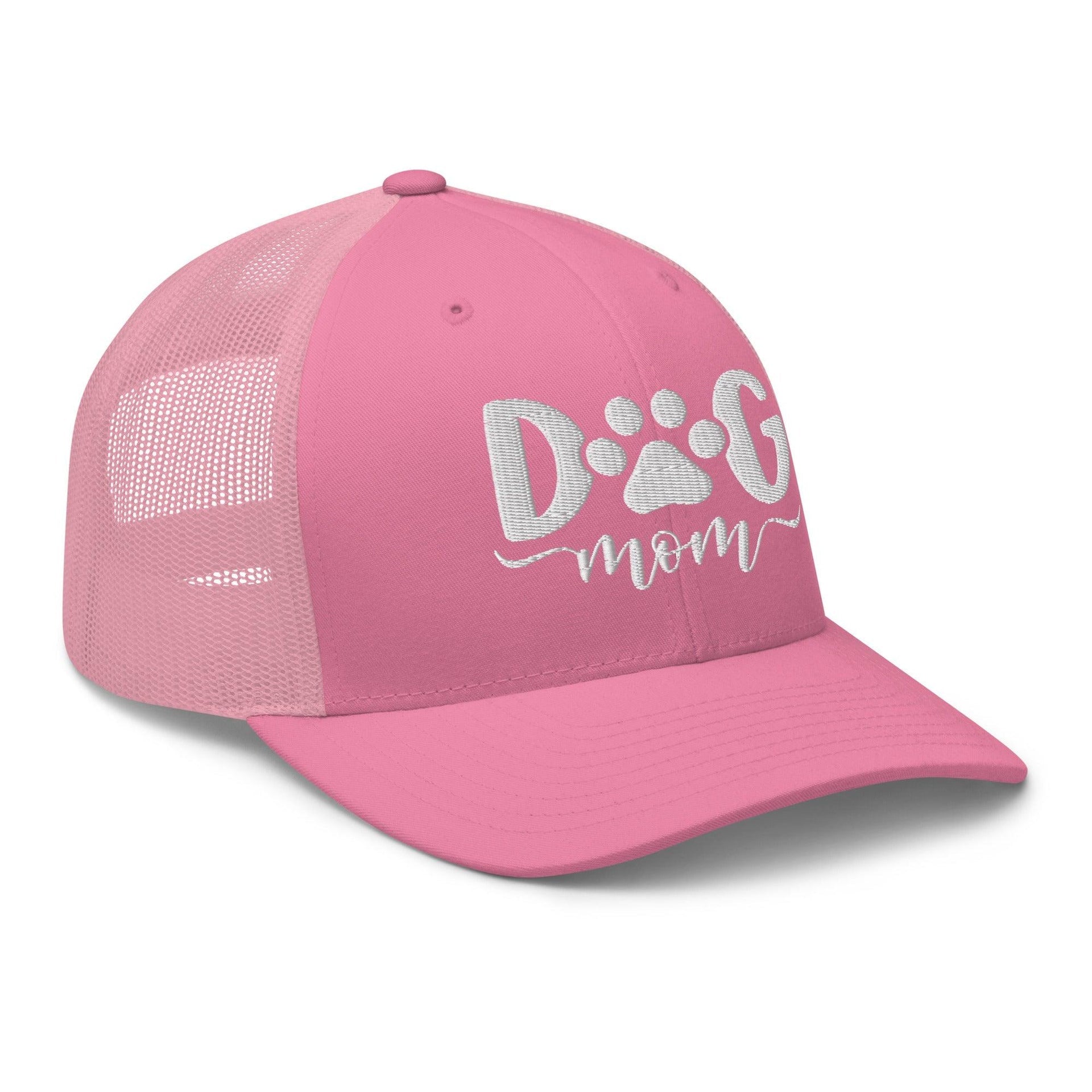 Dog Mom Embroidered Mesh Trucker Hat Capital Crowns Funny Trucker Hats