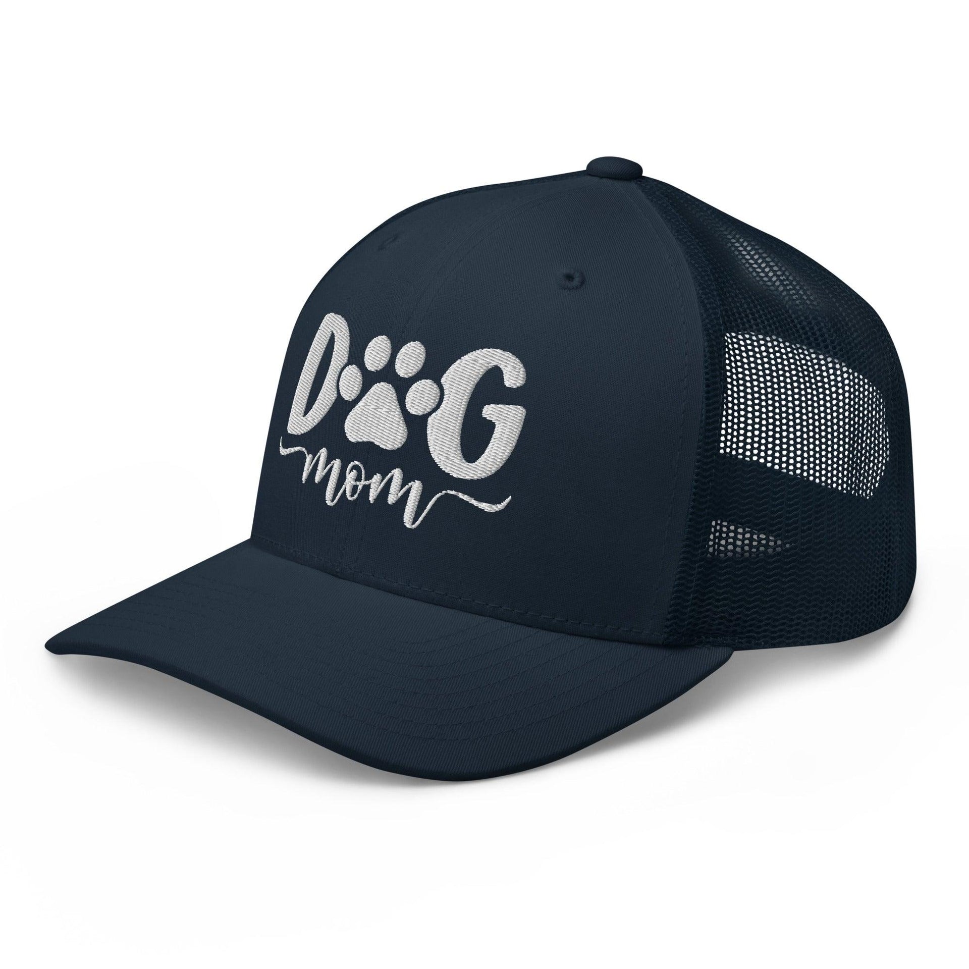 Dog Mom Embroidered Mesh Trucker Hat Capital Crowns Funny Trucker Hats