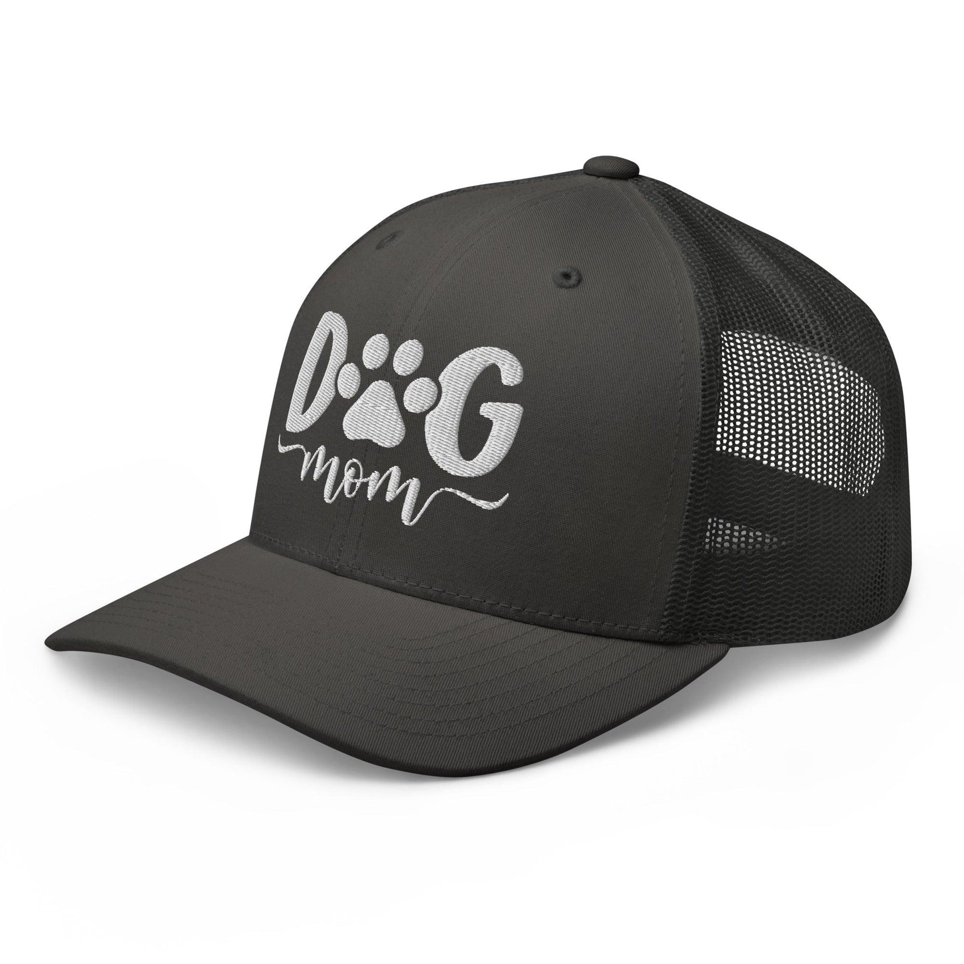Dog Mom Embroidered Mesh Trucker Hat Capital Crowns Funny Trucker Hats