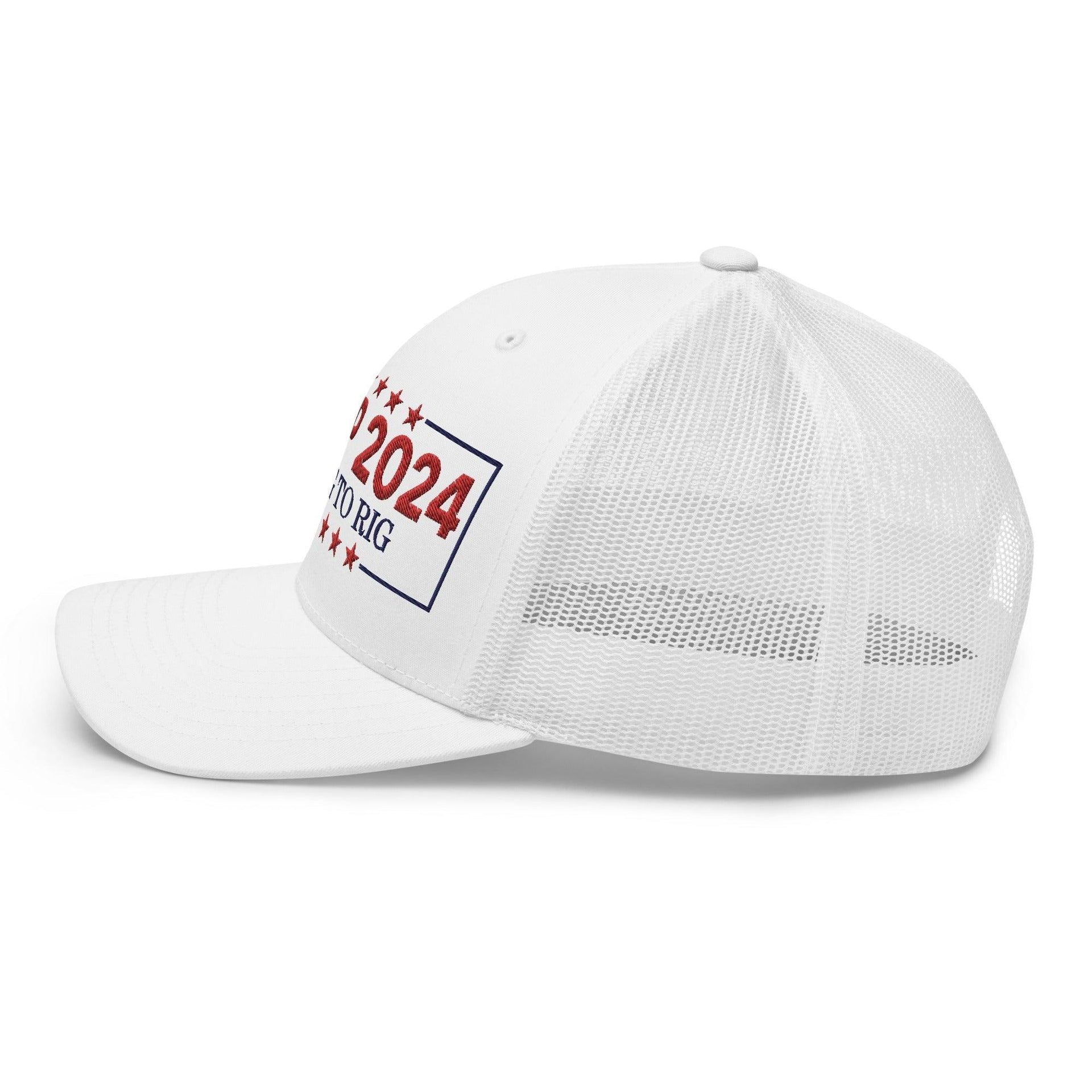 Donald Trump 2024 Too Big to Rig Retro Trucker Hat Capital Crowns Conservative LADs Trucker Hats