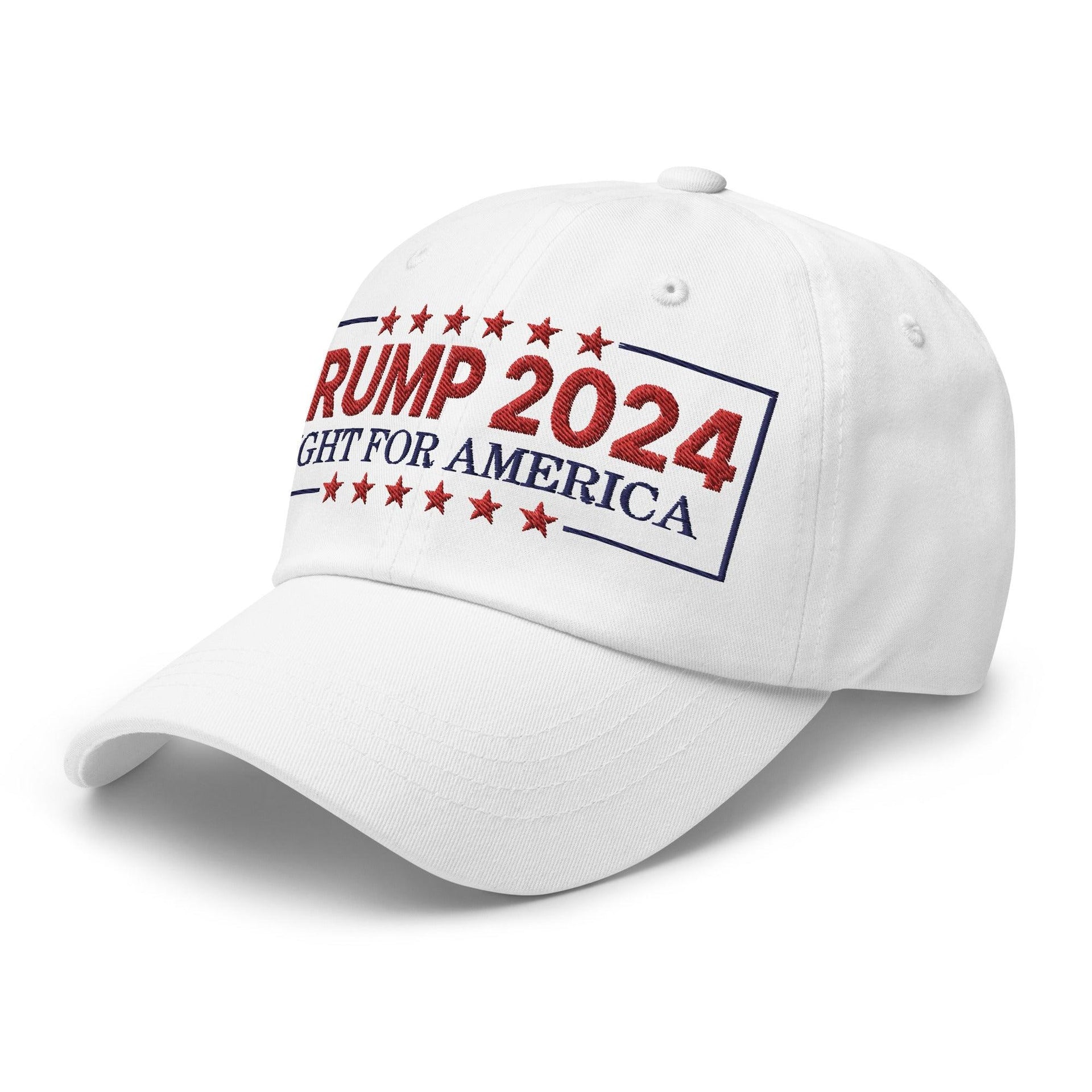 Donald Trump 2024 Fight For America Dad Hat Capital Crowns Conservative Dad Hats LADs