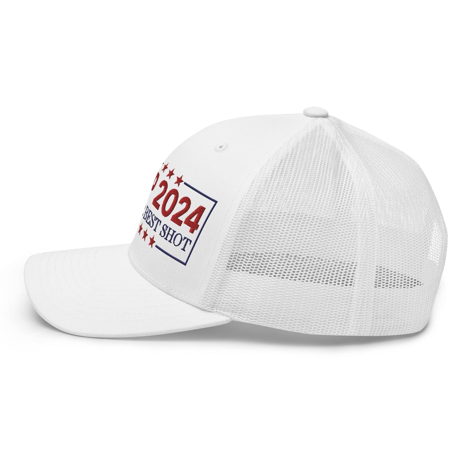 Donald Trump 2024 Take Your Best Shot Retro Trucker Hat Capital Crowns Conservative LADs Trucker Hats