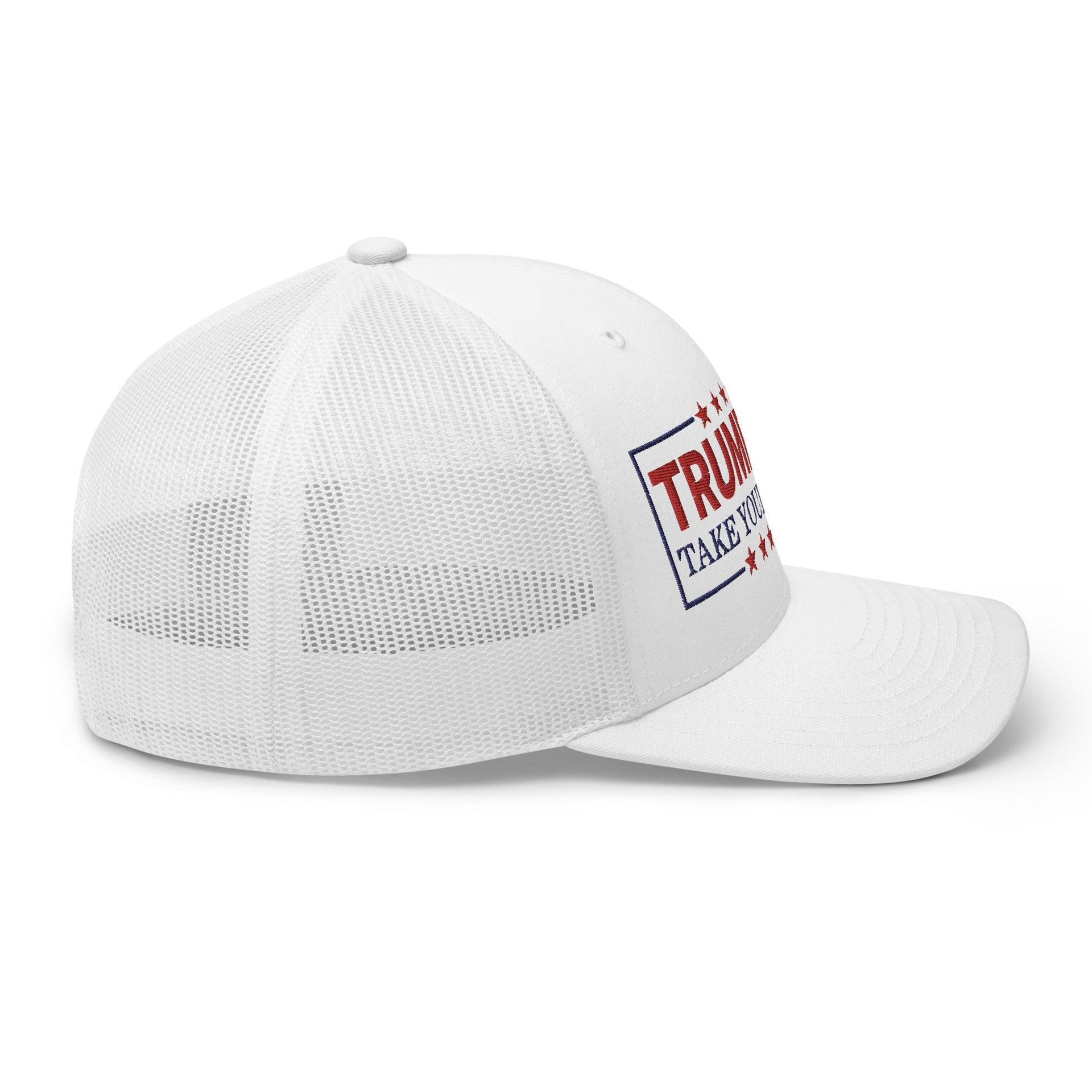 Donald Trump 2024 Take Your Best Shot Retro Trucker Hat Capital Crowns Conservative LADs Trucker Hats