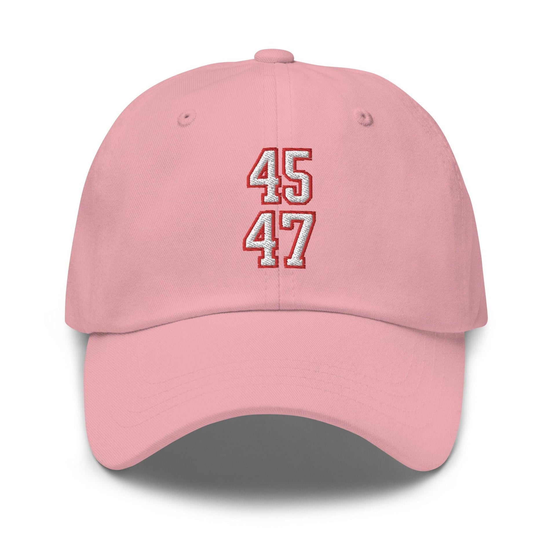 Donald Trump 45-47 Dad Hat Pink Capital Crowns Conservative Dad Hats LADs