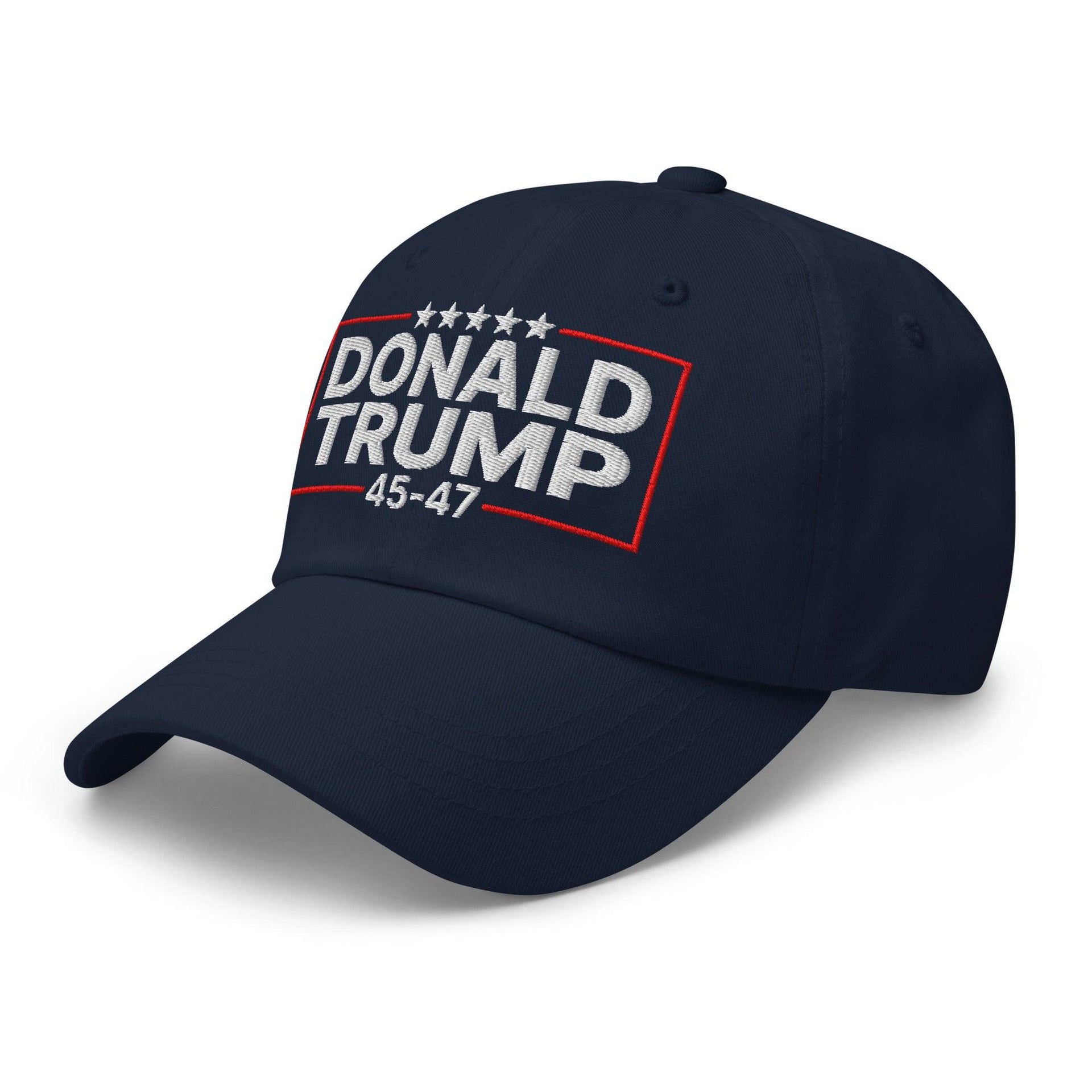 Donald Trump 45-47 Embroidered Dad Hat Capital Crowns Conservative Dad Hats LADs