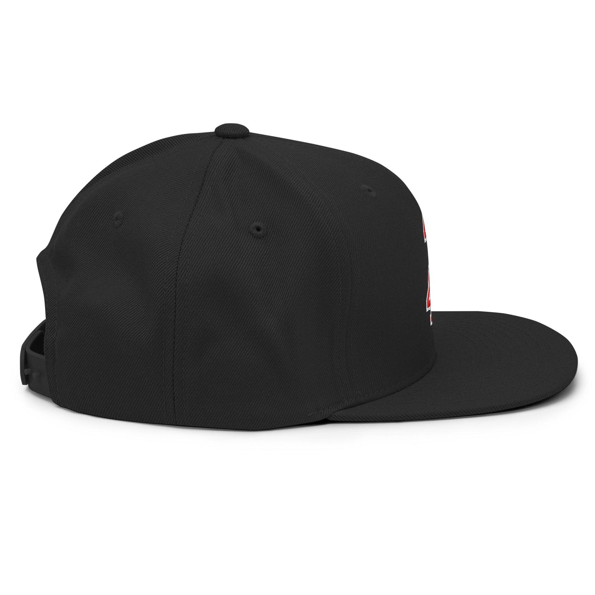 Donald Trump 45-47 Embroidered Flat Bill Brim Snapback Hat Red/White Capital Crowns Conservative LADs Snapback Hats