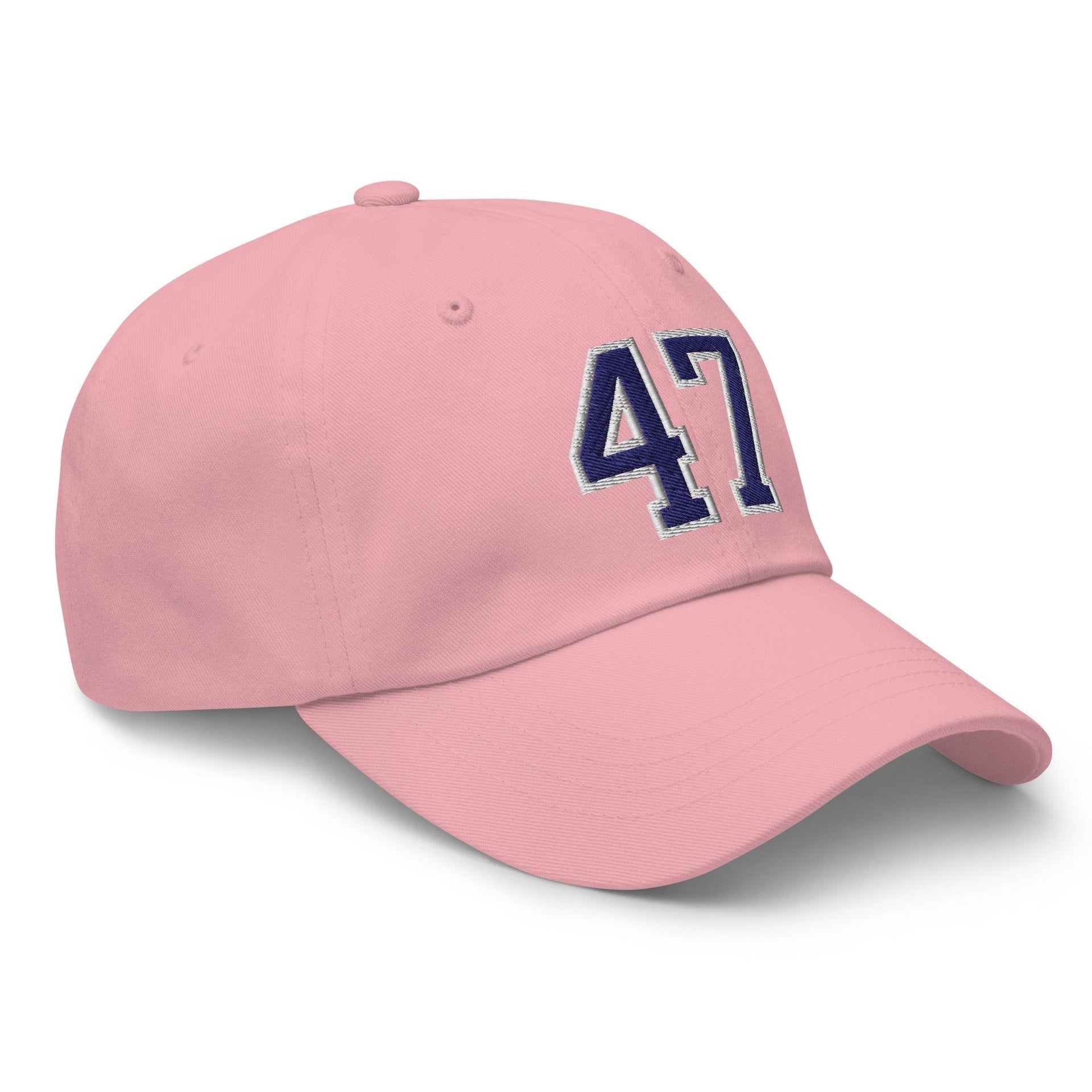 Donald Trump 47 Embroidered Dad Hat Blue/White Capital Crowns Conservative Dad Hats LADs