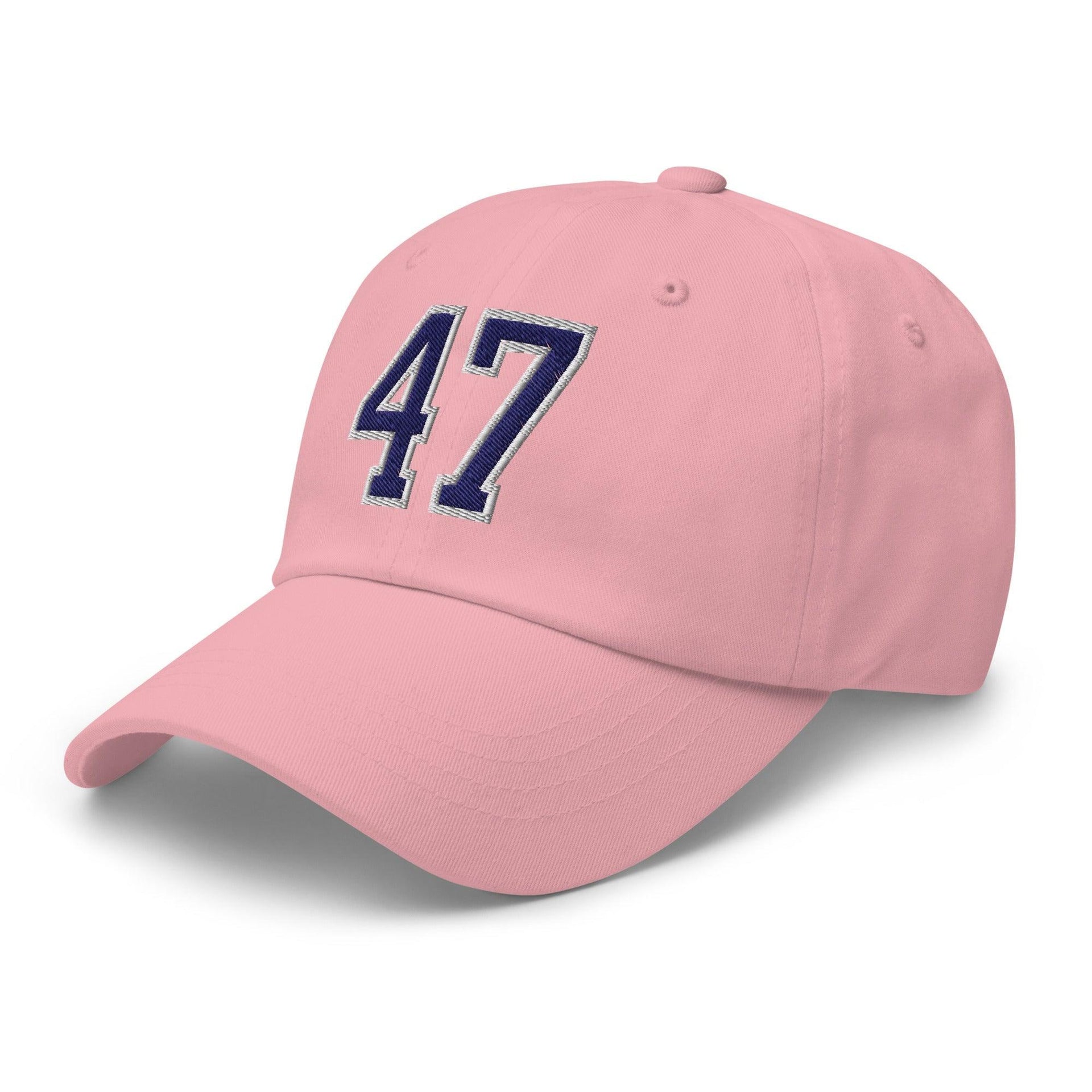 Donald Trump 47 Embroidered Dad Hat Blue/White Capital Crowns Conservative Dad Hats LADs