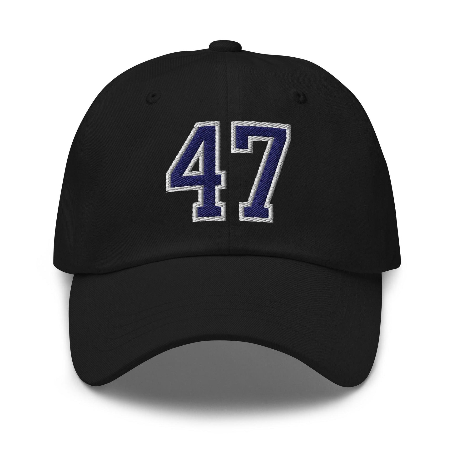 Donald Trump 47 Embroidered Dad Hat Blue/White Black Capital Crowns Conservative Dad Hats LADs