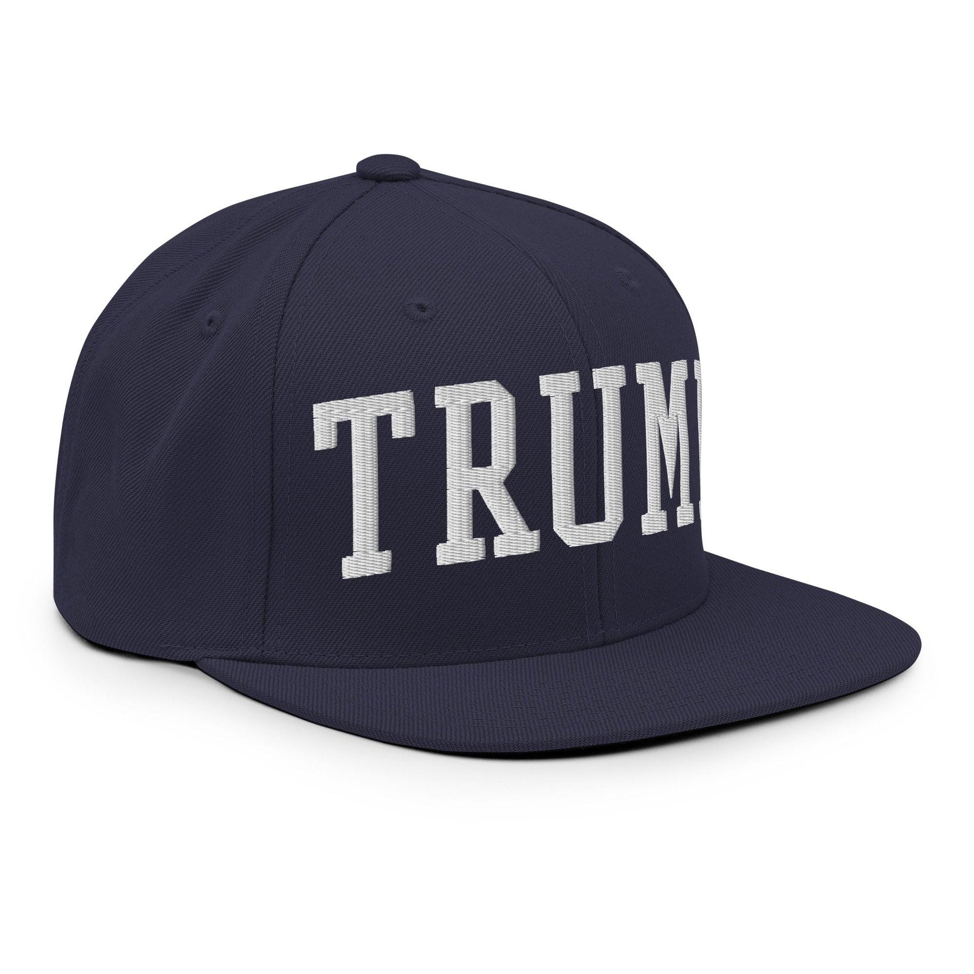 Donald Trump Block Flat Bill Brim Snapback Hat Capital Crowns Conservative LADs Snapback Hats