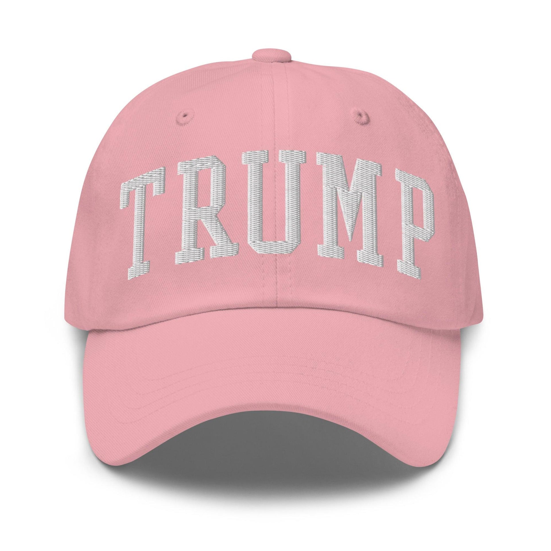 Donald Trump Block Golf Dad Hat Pink Capital Crowns Conservative Dad Hats LADs