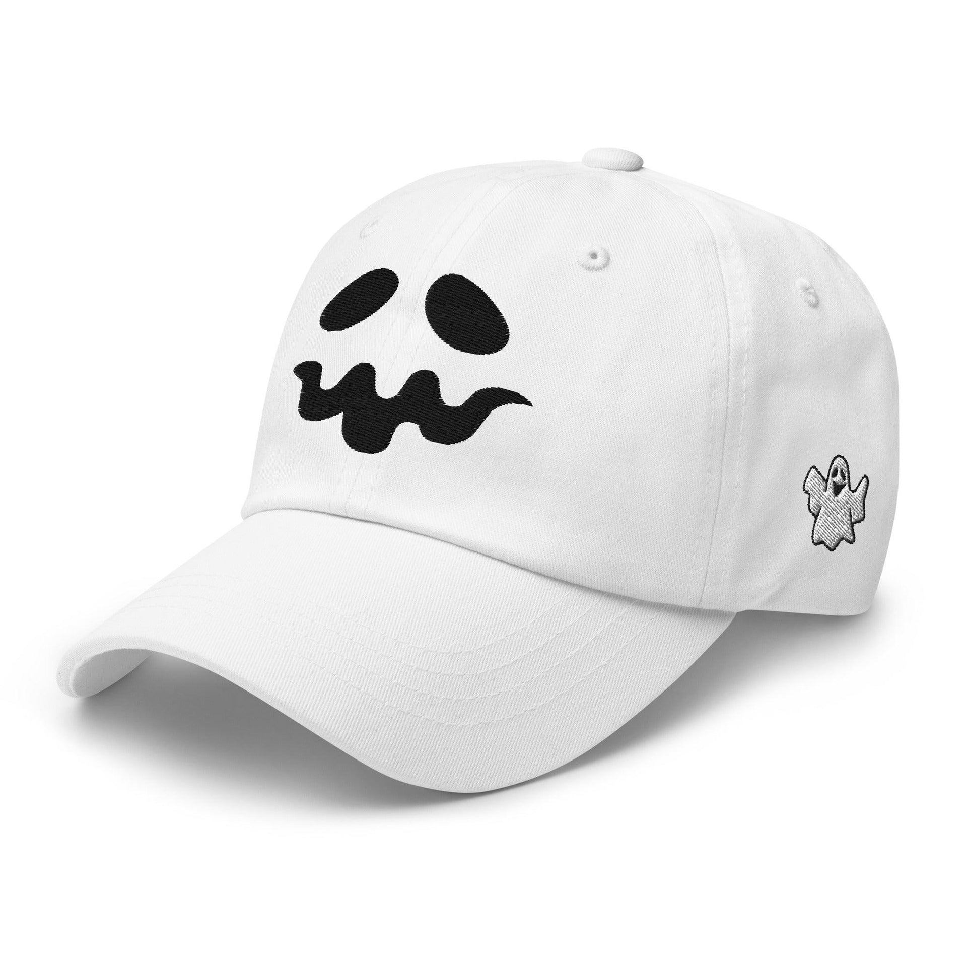 Donald Trump Ghost Halloween Dad Hat Capital Crowns Conservative Dad Hats Halloween LADs Trump Halloween White