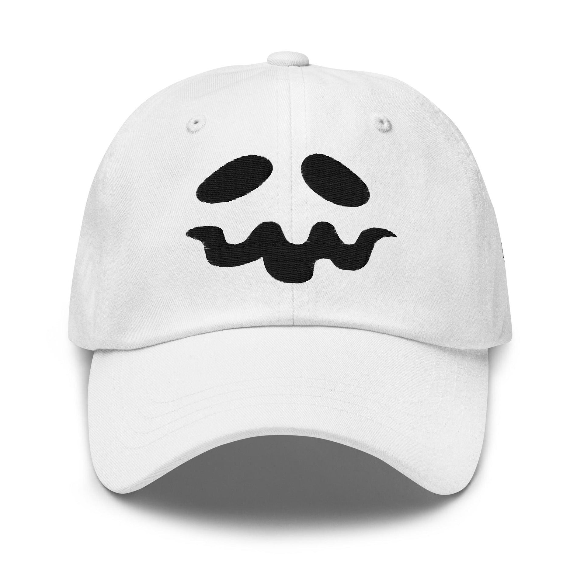 Donald Trump Ghost Halloween Dad Hat White Capital Crowns Conservative Dad Hats Halloween LADs Trump Halloween White