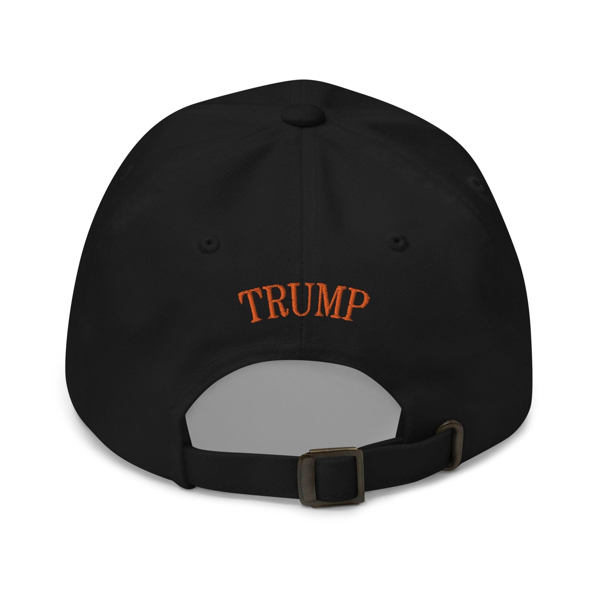 Donald Trump Jack-O'-Lantern Halloween Dad Hat Black Capital Crowns Conservative Dad Hats Halloween LADs Trump Halloween
