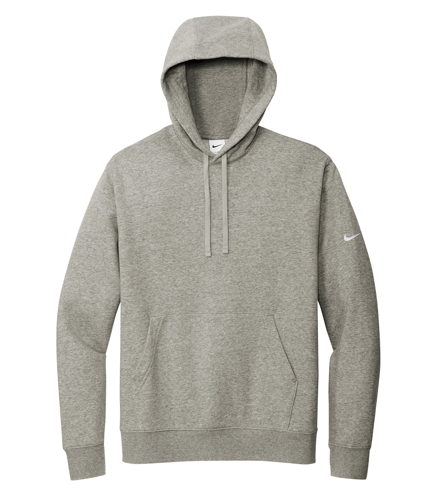 Nike - NIKE CLUB FLEECE SLEEVE SWOOSH PULLOVER HOODIE. - DR1499 Dark Grey Heather DR1499 Nike