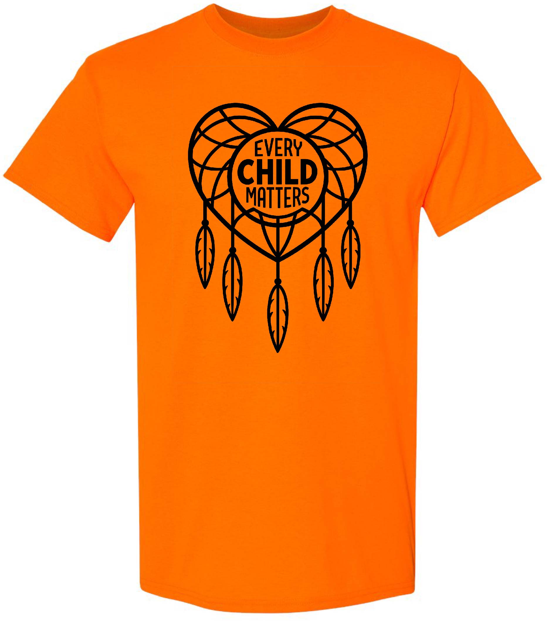 Heart Dreamcatcher Tee – Every Child Matters Adult Cotton every child matters Healing & Remembrance Indigenous Awareness Mens & Unisex National Day for Truth & Reconciliation orange shirt day Phyllis Webstad Solidarity Tops Truth and Reconciliation