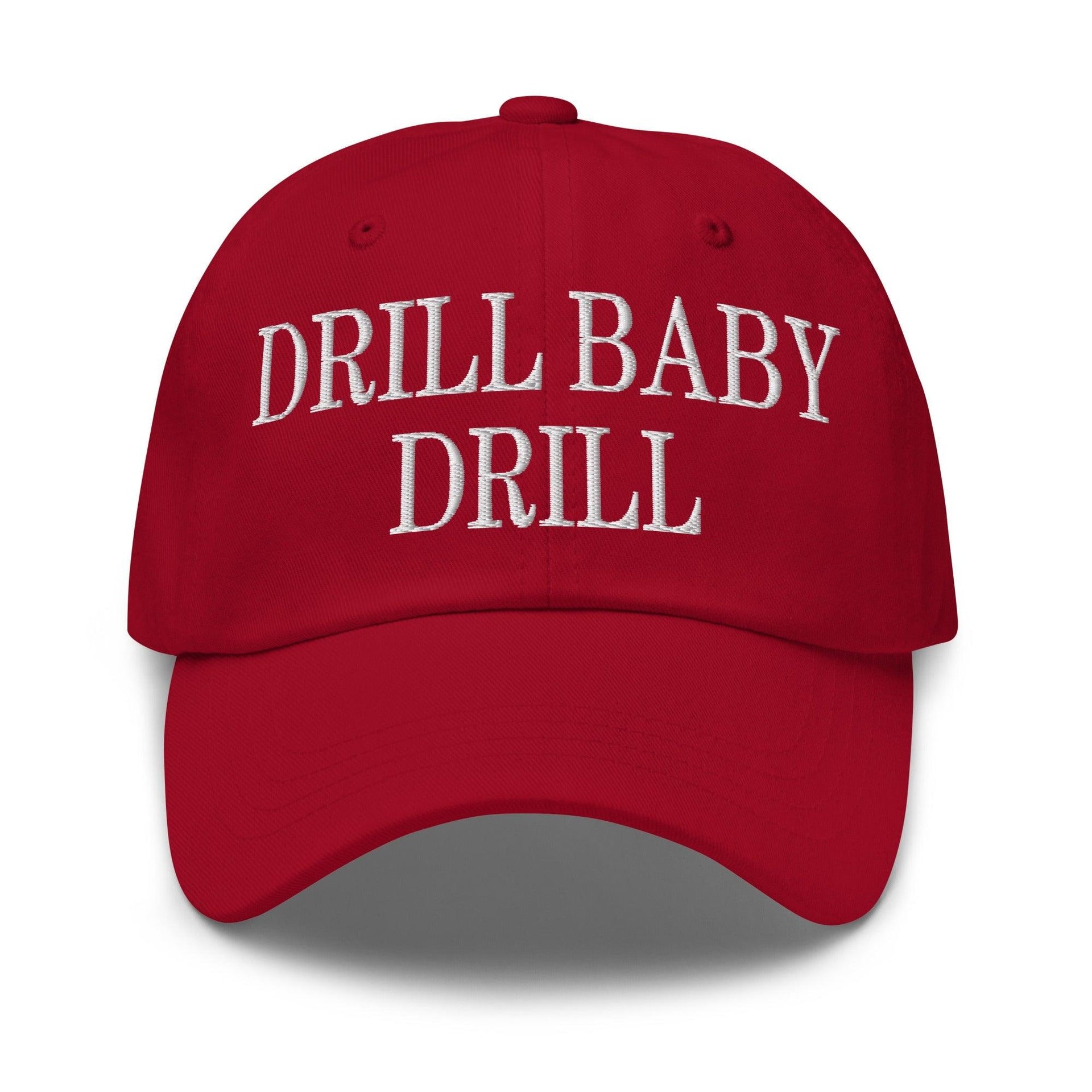 Drill Baby Drill Golf Dad Hat Cranberry Capital Crowns Conservative Dad Hats