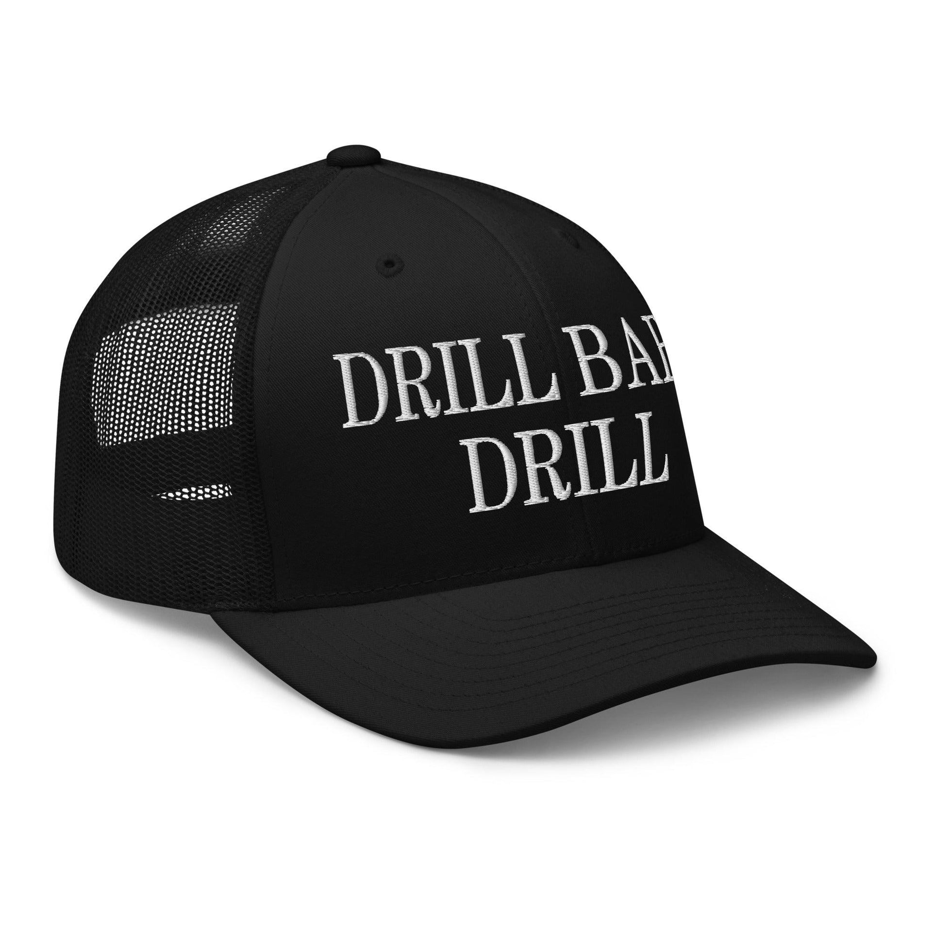 Drill Baby Drill Retro Trucker Hat Capital Crowns Conservative Trucker Hats