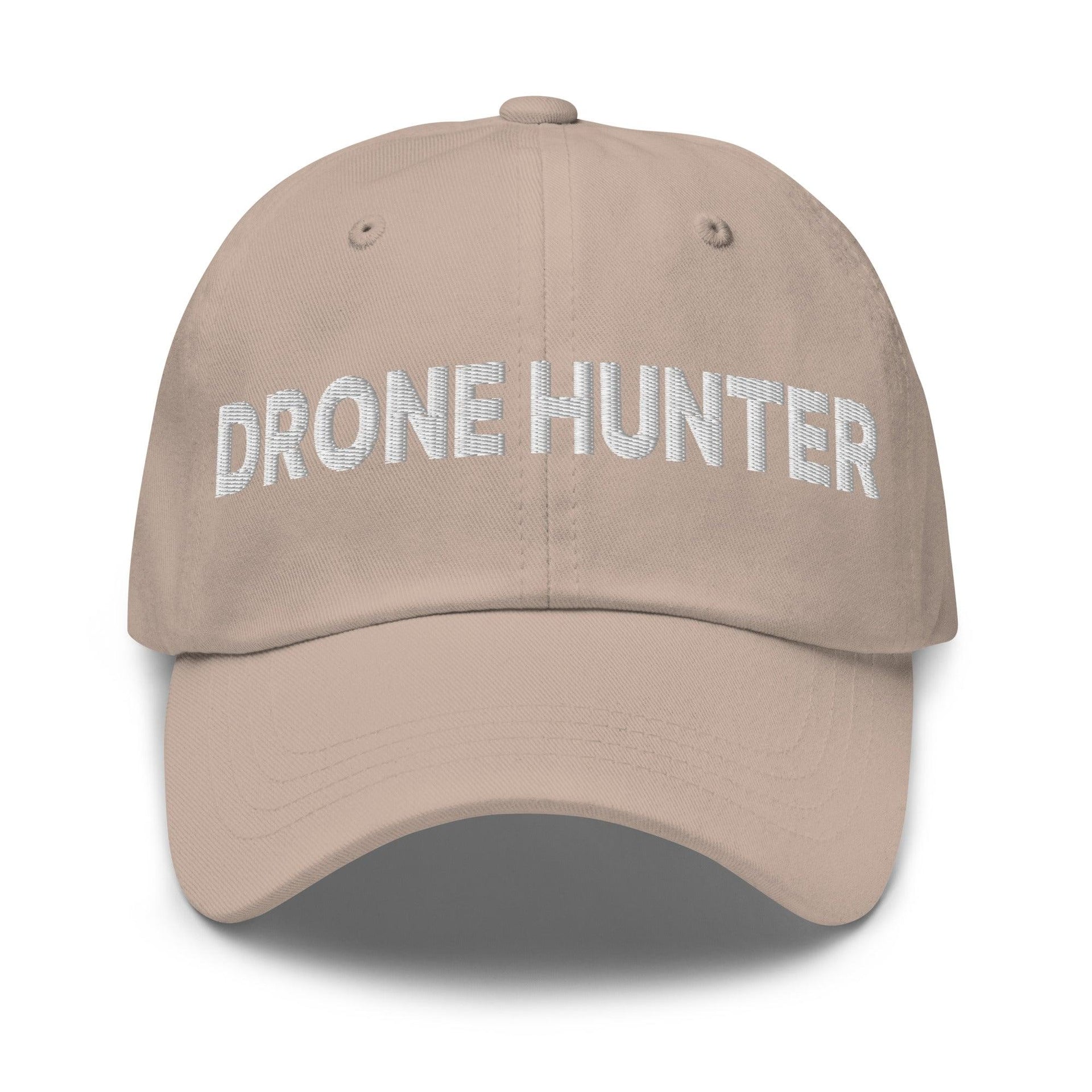 Drone Hunter Embroidered Dad Hat Stone Capital Crowns Dad Hats Funny