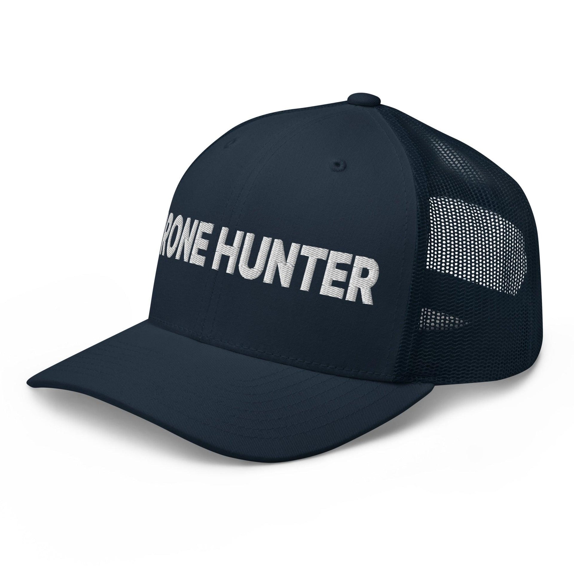 Drone Hunter Embroidered Mesh Trucker Hat Capital Crowns Funny Trucker Hats