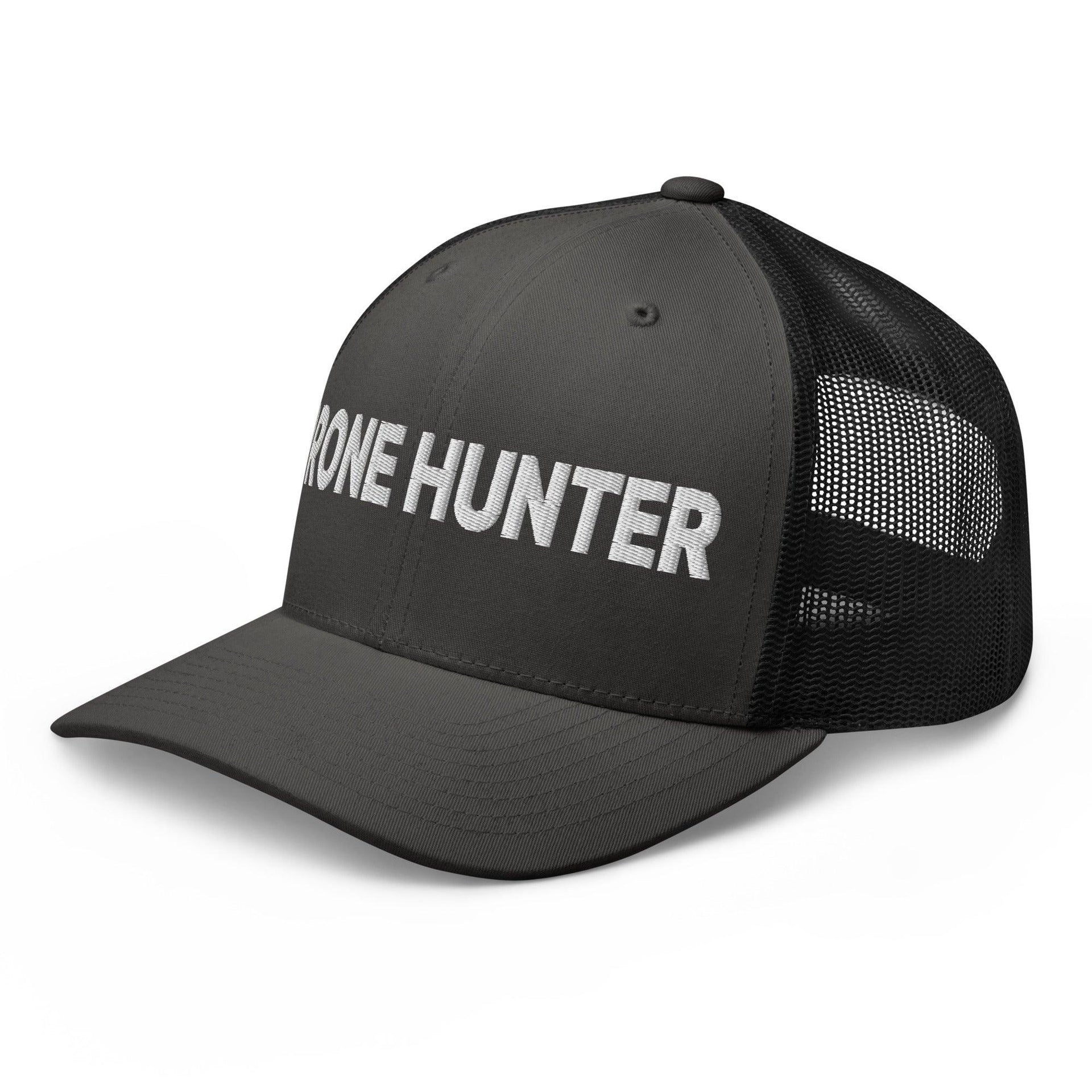 Drone Hunter Embroidered Mesh Trucker Hat Capital Crowns Funny Trucker Hats