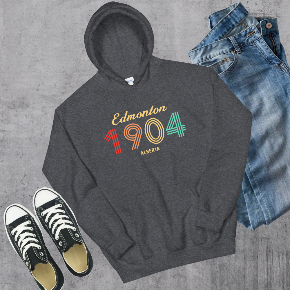 Edmonton Vintage Hoodie Alberta Canadian City Apparel