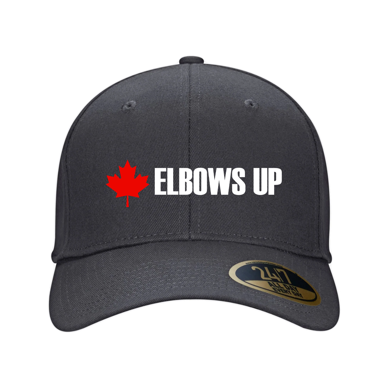 Elbows Up Canada Hat – Show Your Grit & Passion! Grey Canada elbows up