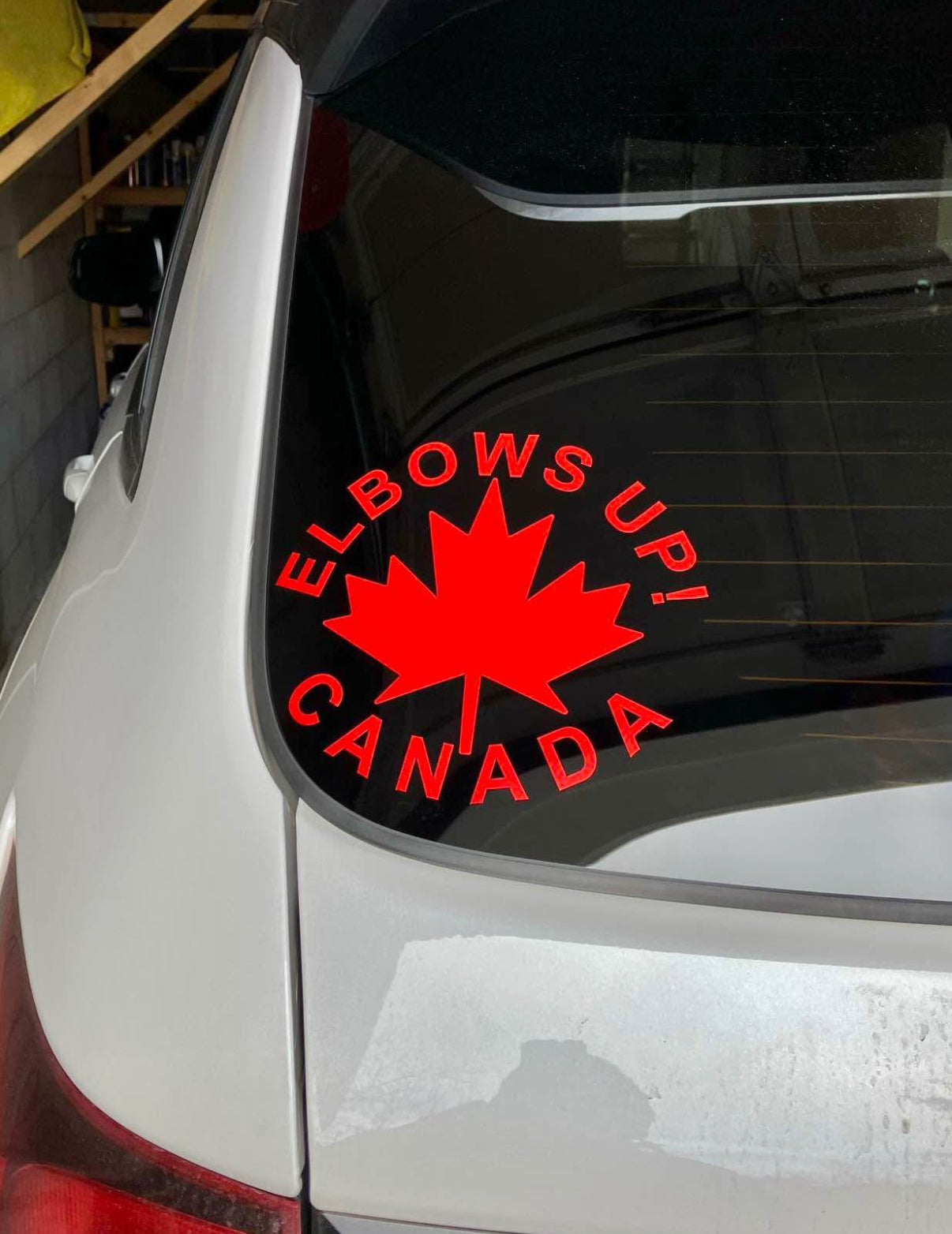 Elbows Up! Vehicle Decal 7.5 in Canada Canada Is Already Great decal made in canada Make Canada Great Again