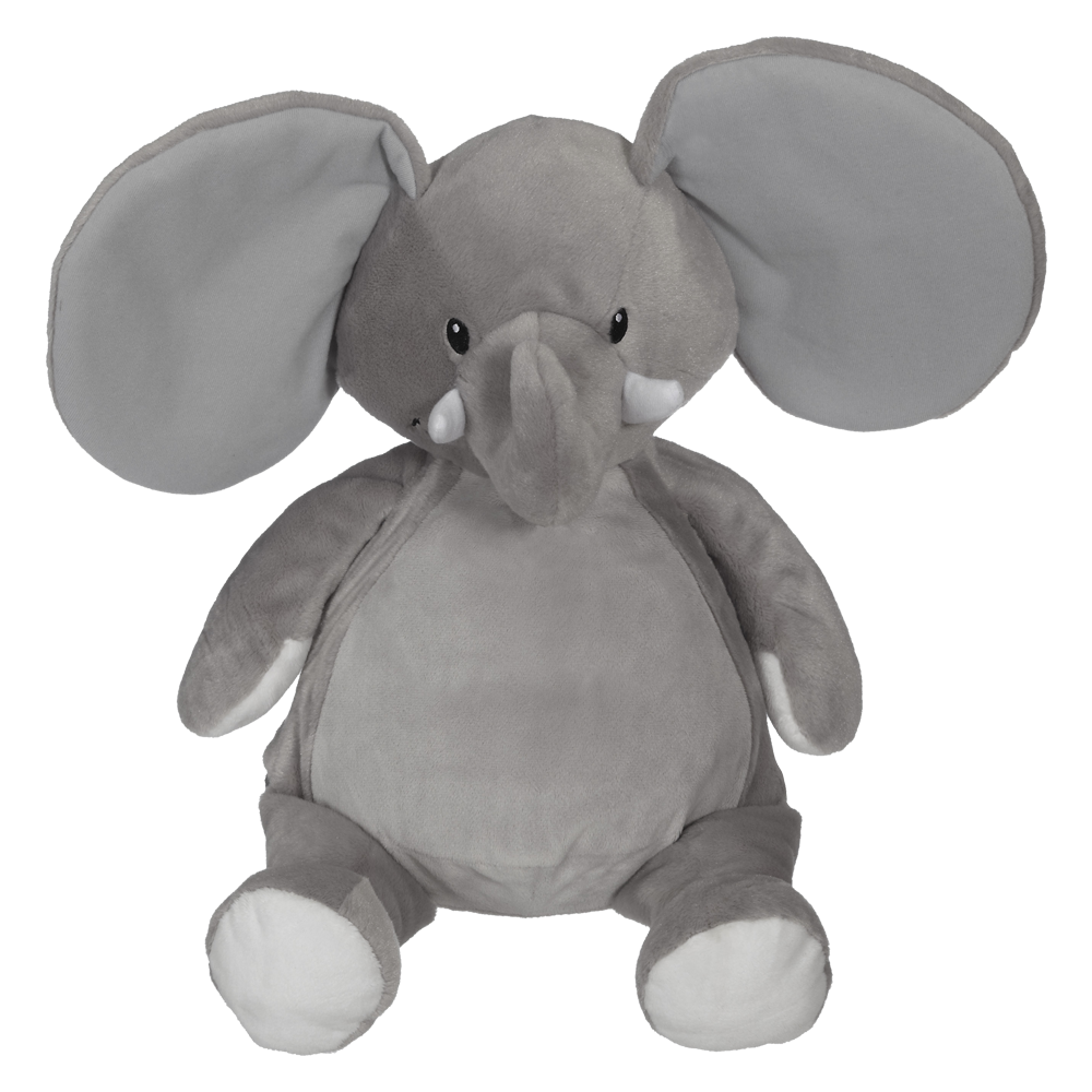 Elford Elephant Buddy Grey baby elephant embroidable