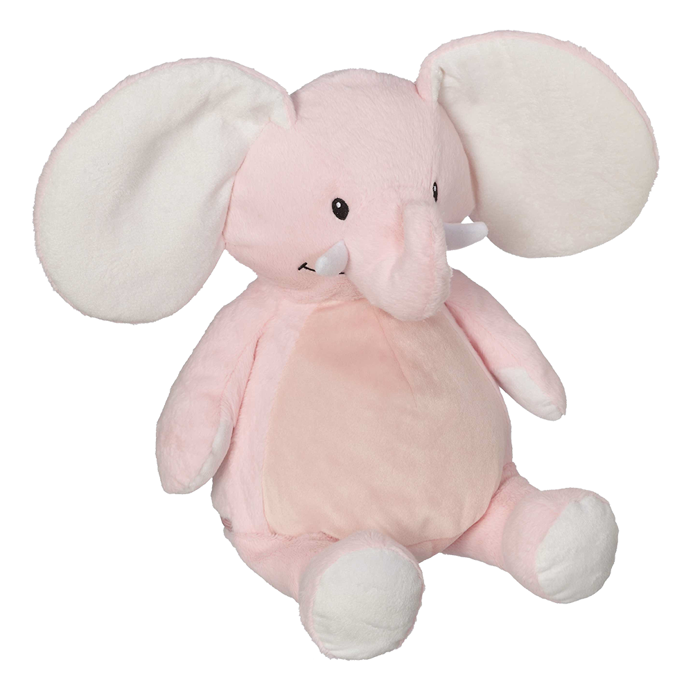 Ellie Elephant Buddy Pink baby elephant embroidable