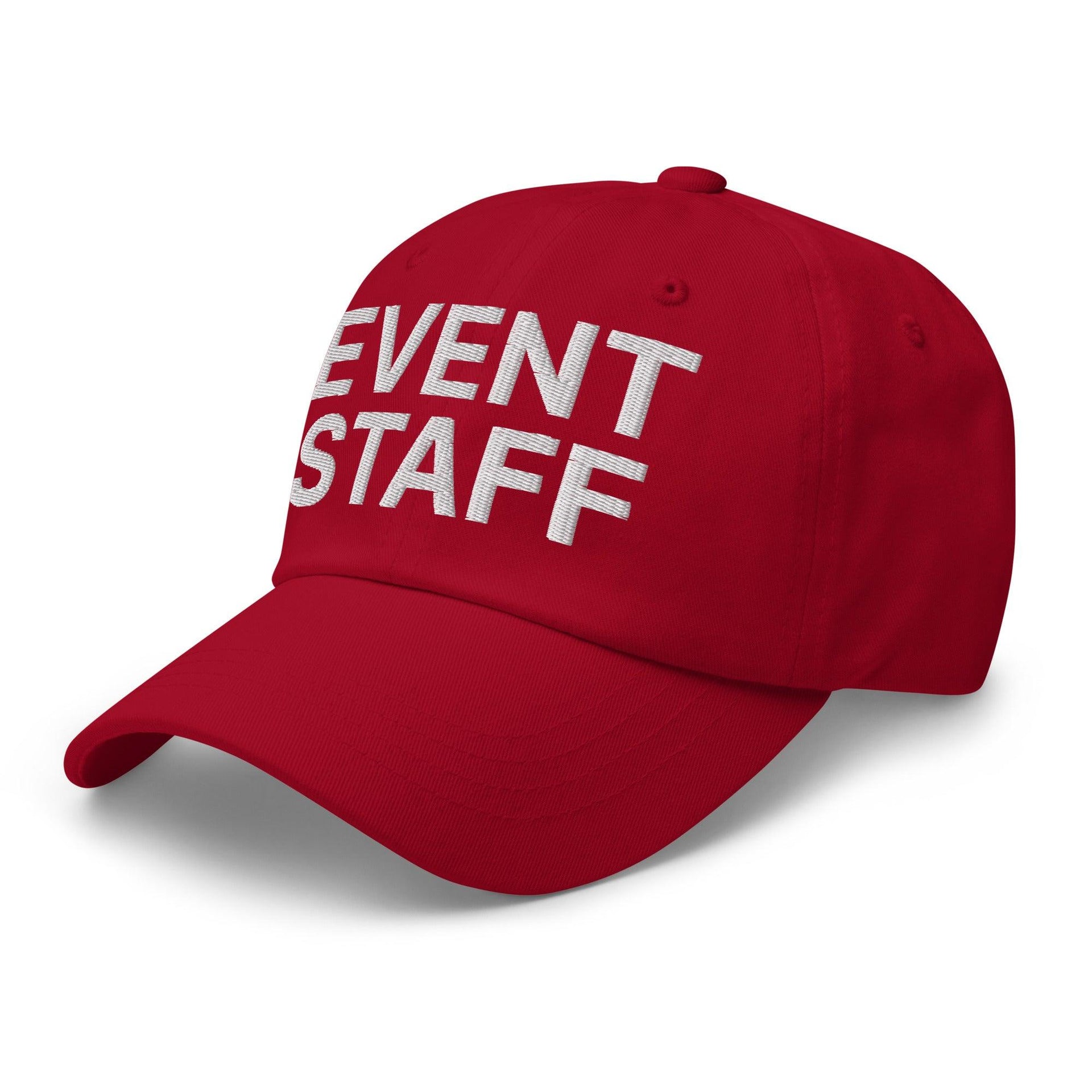 Event Staff Uniform Work Embroidered Dad Hat Capital Crowns Dad Hats Work