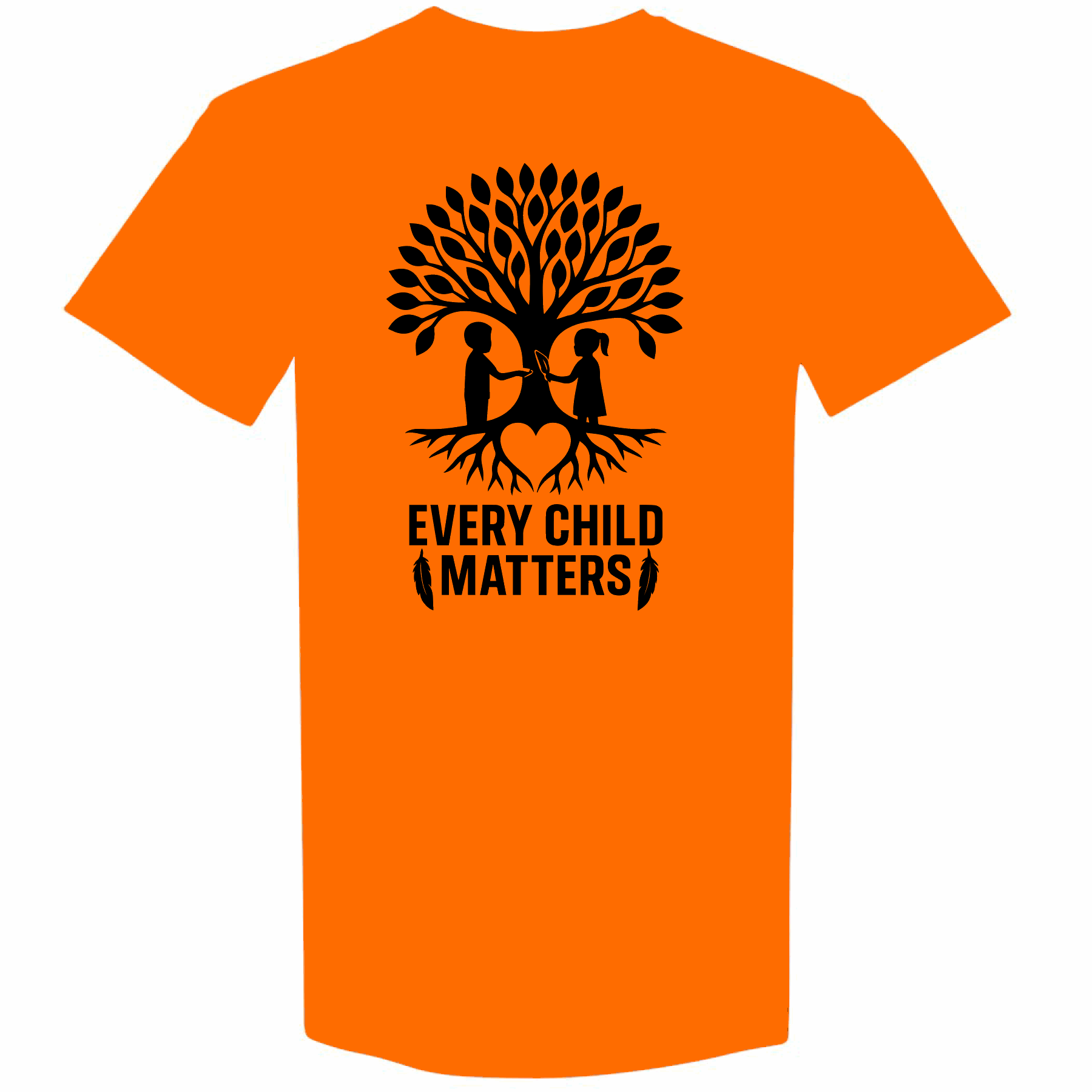 Every Child Matters Tee | Orange Shirt Day Tree of Life Graphic for Meaningful Impact Orange every child matters orange shirt day