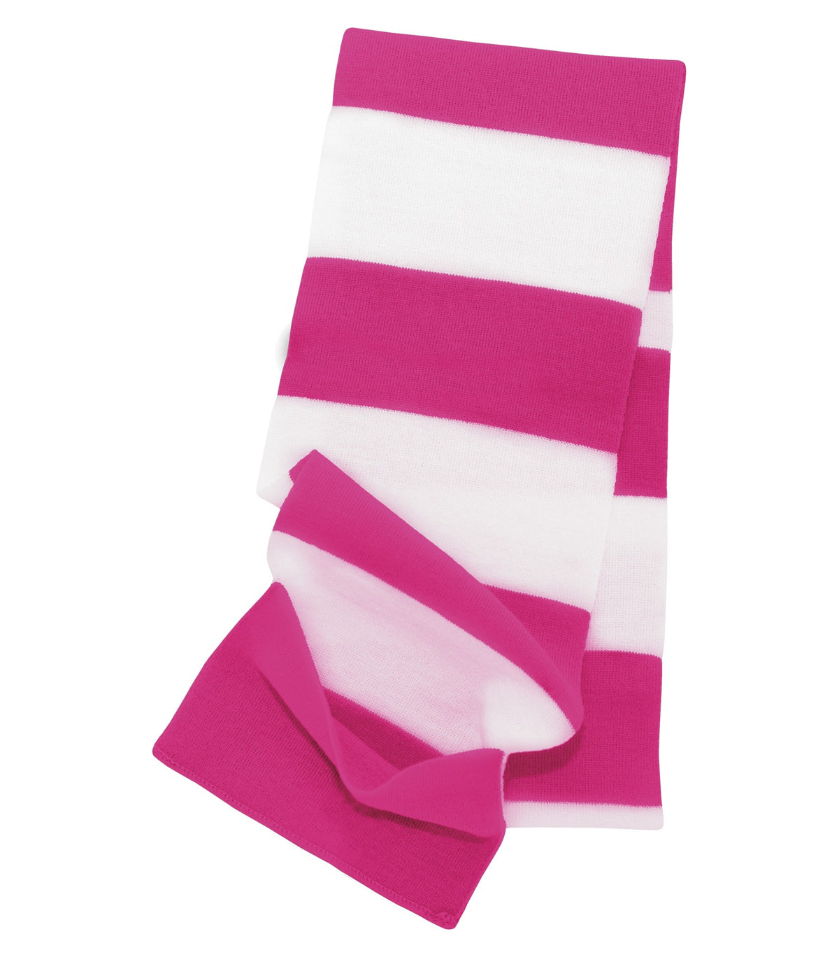 ATC Everyday Collection F1010, Everyday Pocket Scarf, Pink Raspberry/White