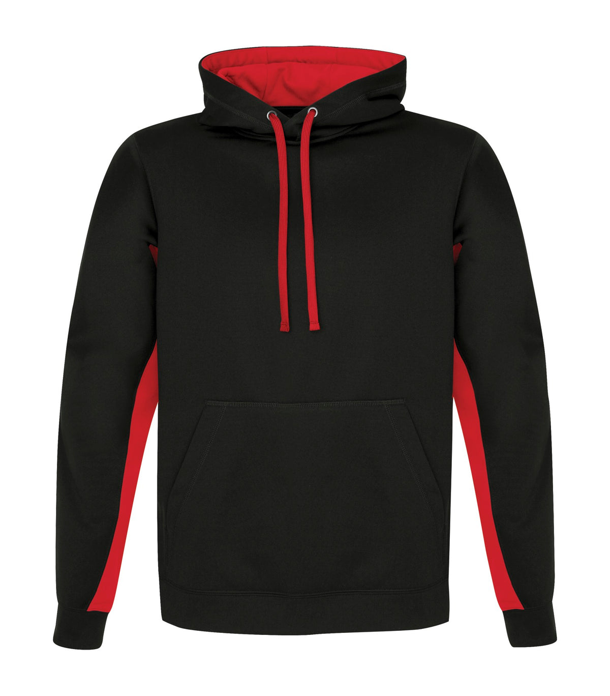 ATC F2011, Game Day Fleece Colour Block Hoodie, Black/True Red