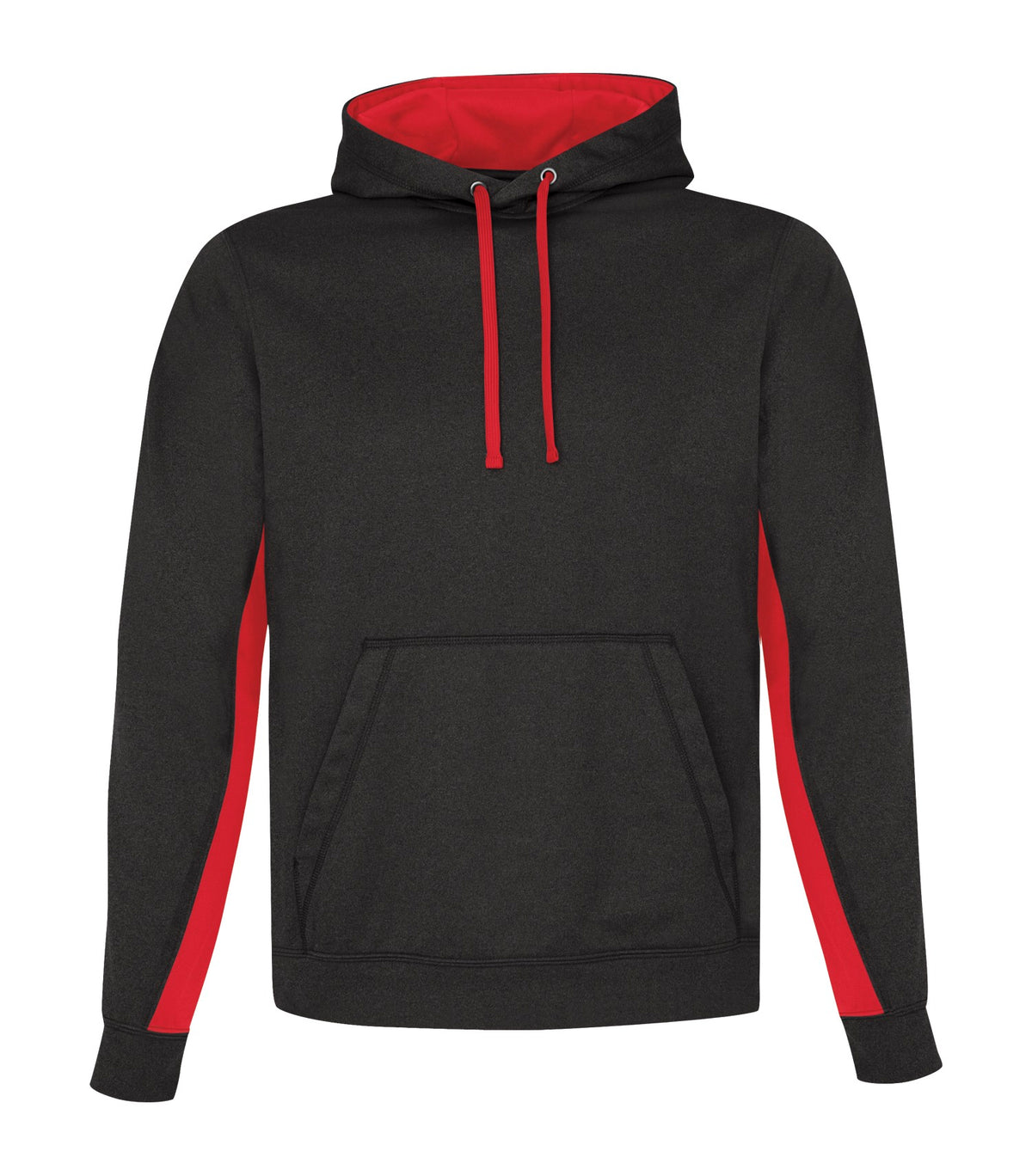 ATC F2011, Game Day Fleece Colour Block Hoodie, Charcoal/True Red