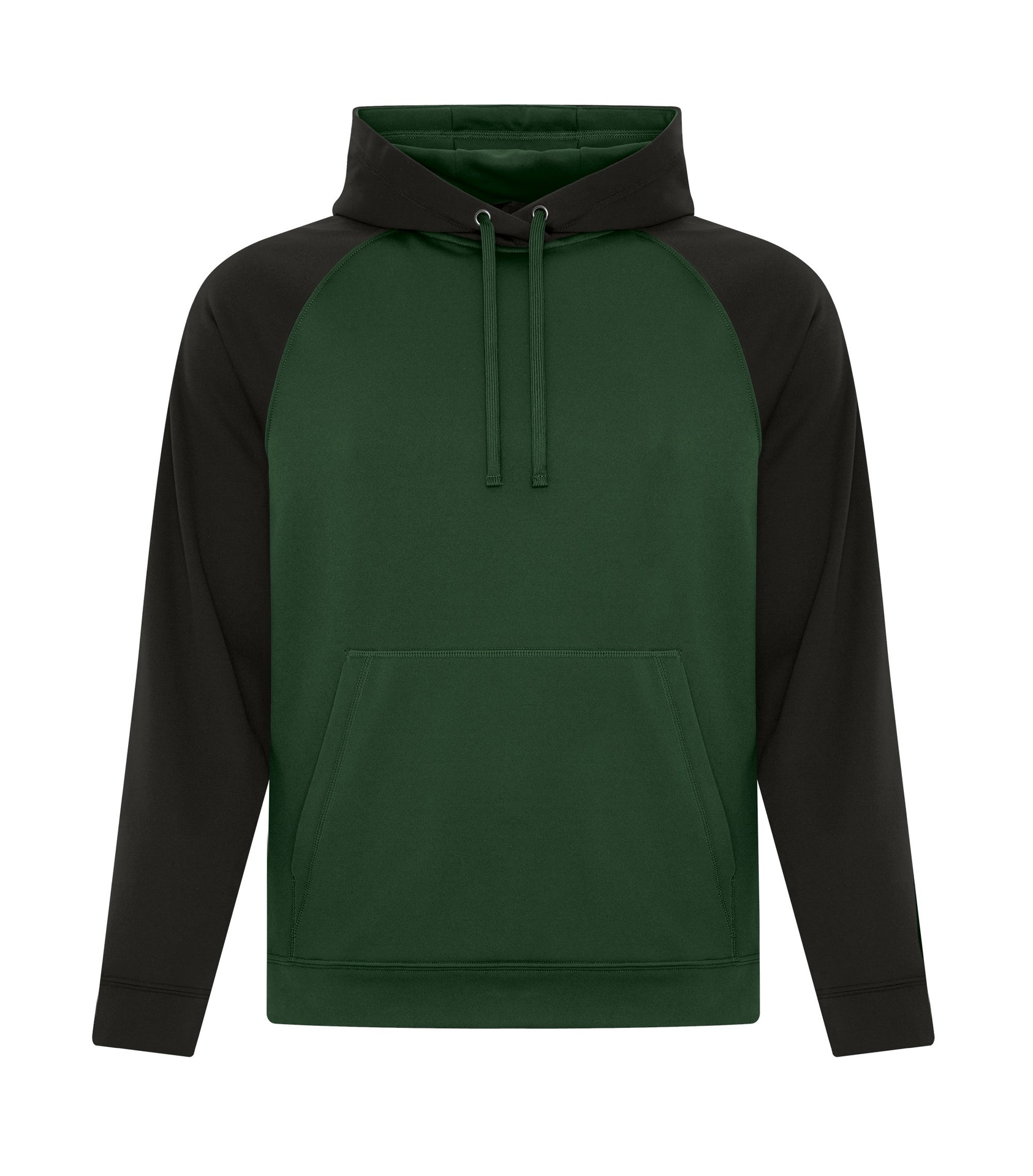 ATC - ATC™ GAME DAY™ FLEECE TWO TONE HOODIE. - F2037 Forest Green Black ATC F2037