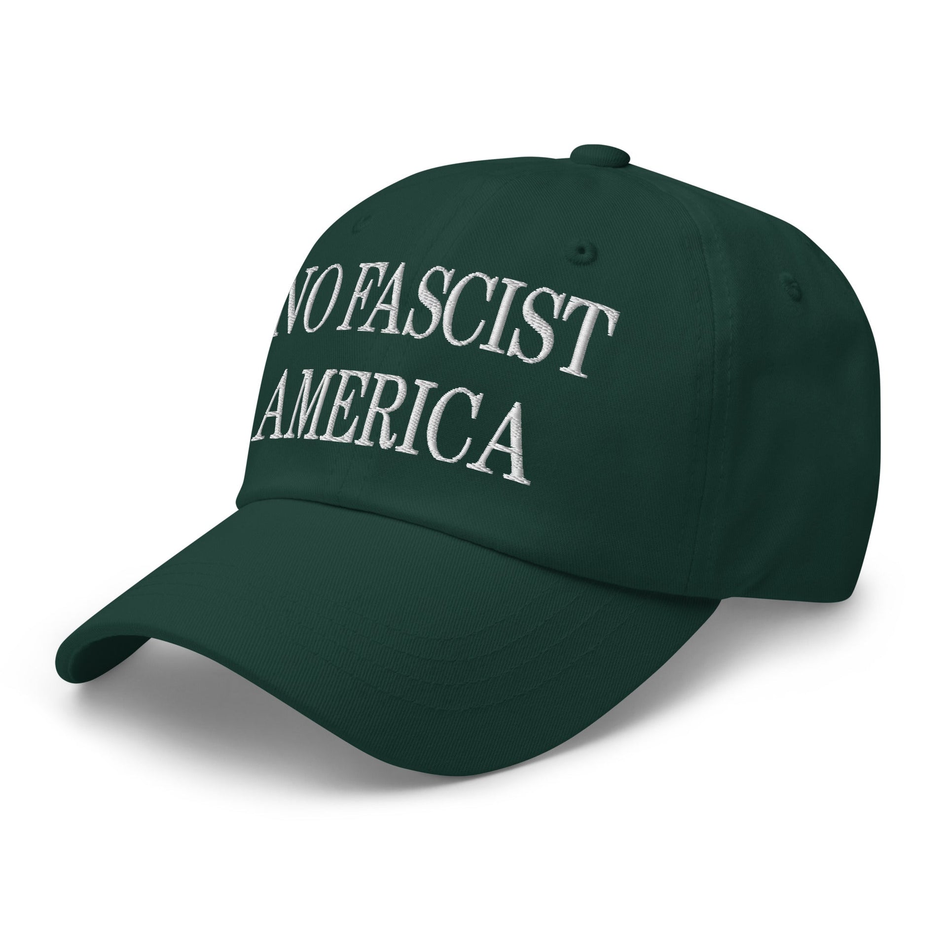 No Fascist America Embroidered Unstructured Dad Hat Capital Crowns Dad Hats Liberal