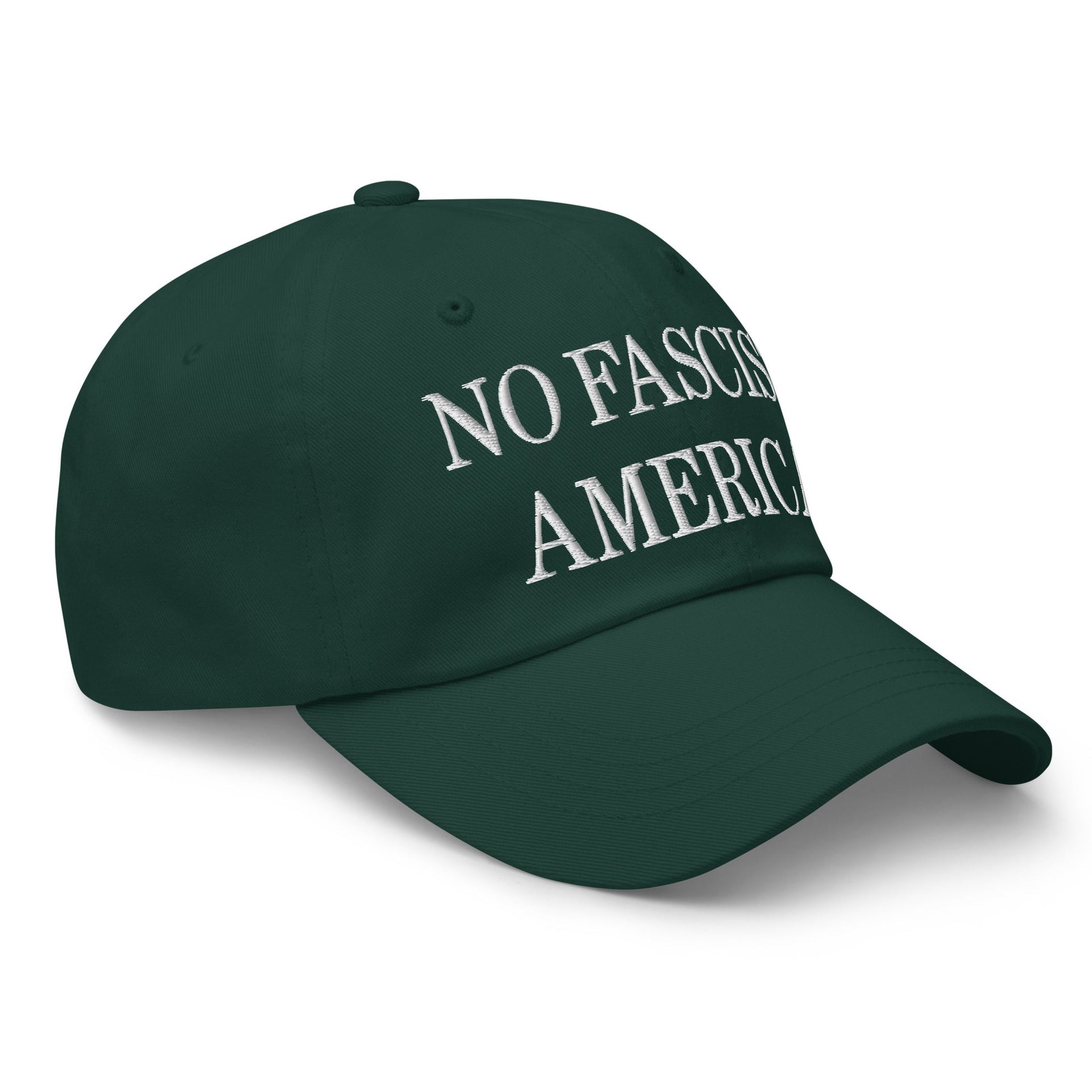 No Fascist America Embroidered Unstructured Dad Hat Capital Crowns Dad Hats Liberal