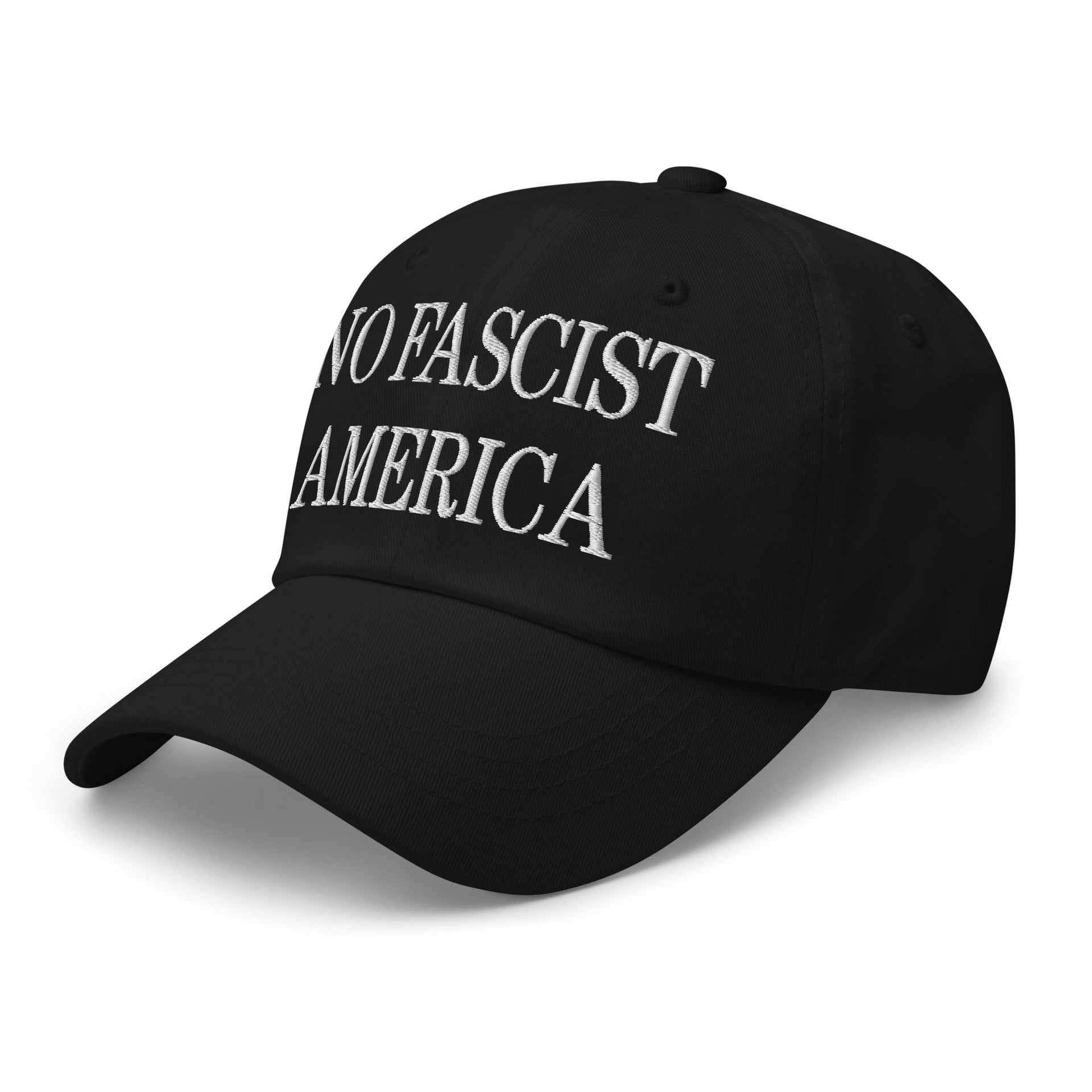 No Fascist America Embroidered Unstructured Dad Hat Capital Crowns Dad Hats Liberal