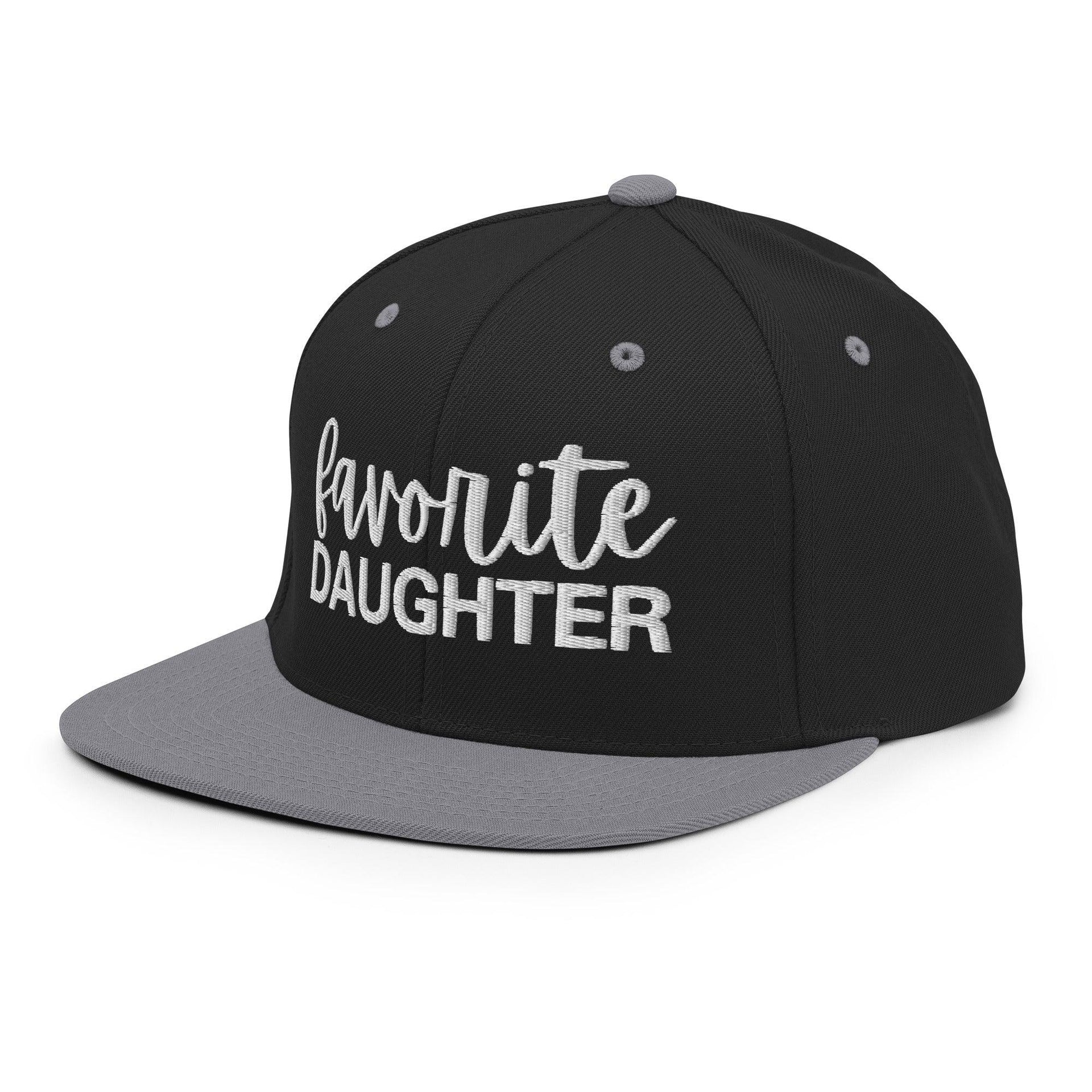 Favorite Daughter Embroidered Flat Bill Brim Snapback Hat Capital Crowns Funny Snapback Hats