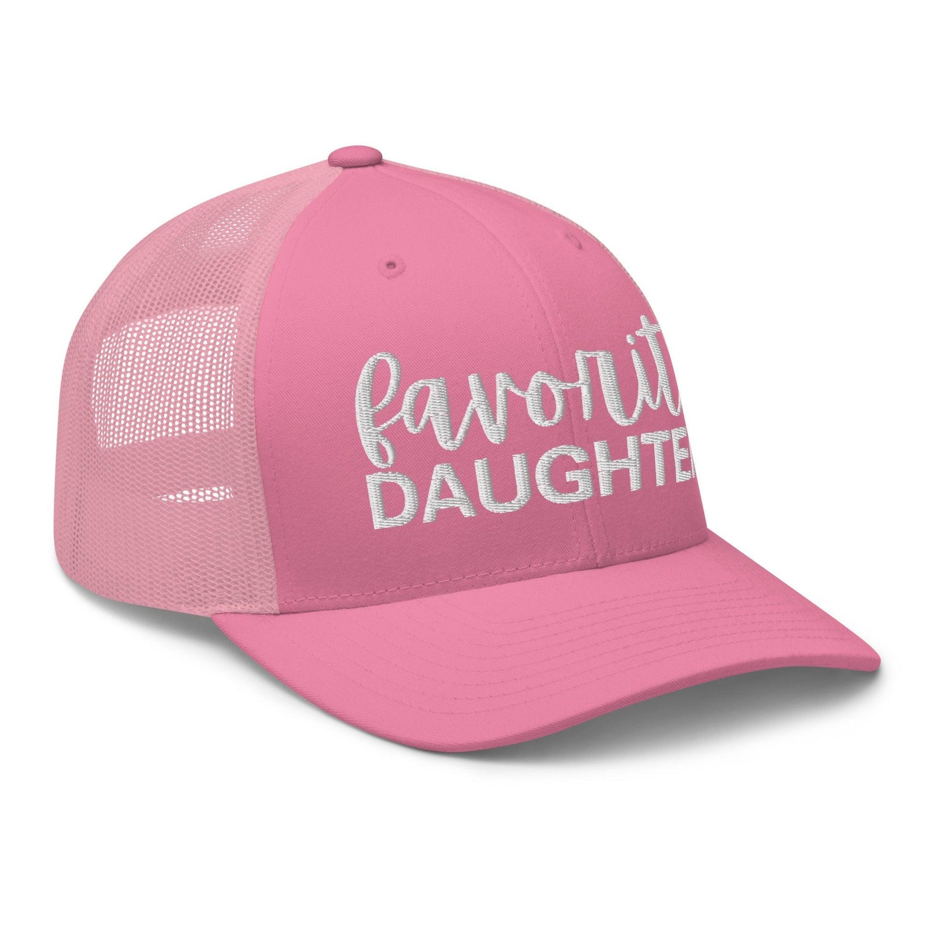 Favorite Daughter Embroidered Mesh Trucker Hat Capital Crowns Funny Trucker Hats
