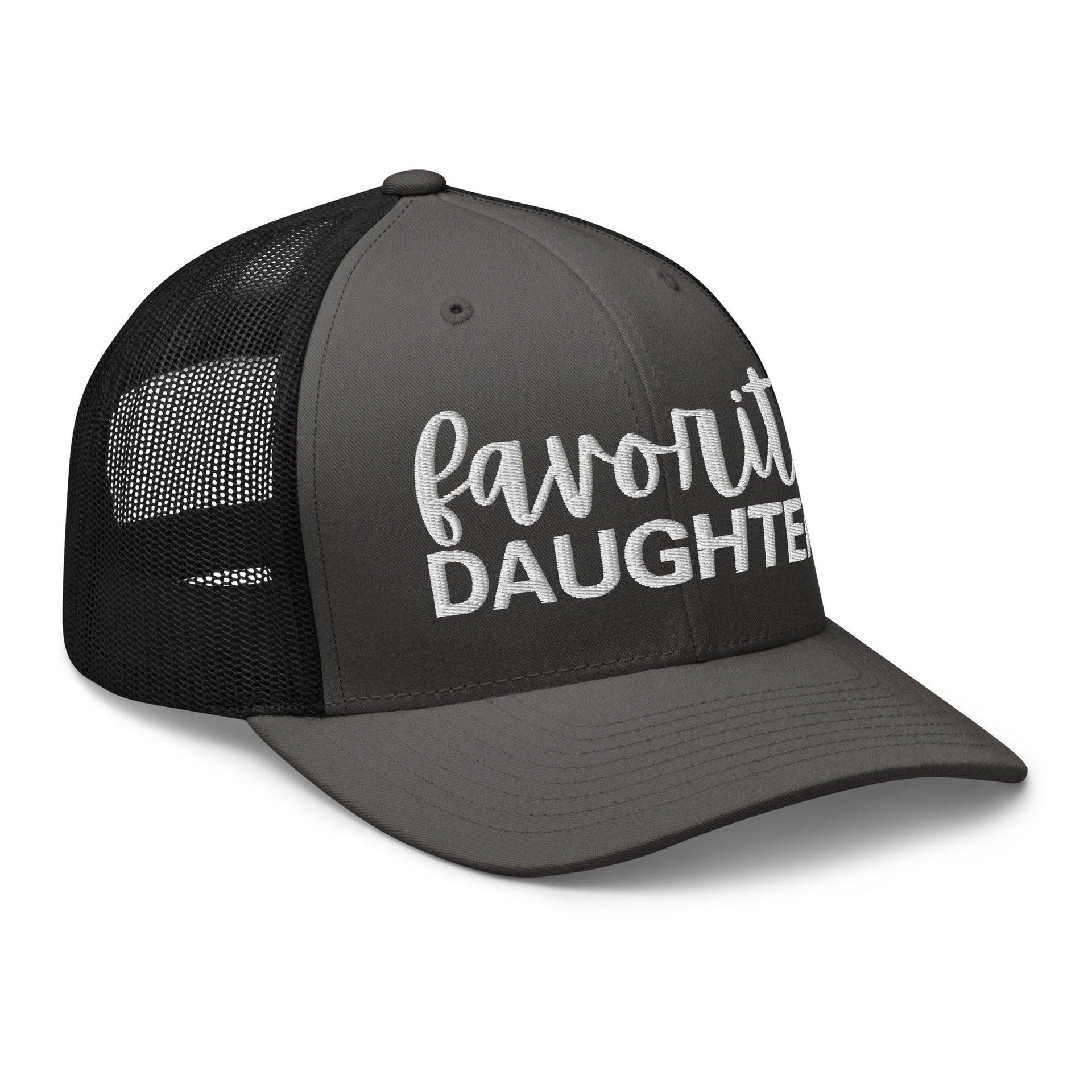 Favorite Daughter Embroidered Mesh Trucker Hat Capital Crowns Funny Trucker Hats