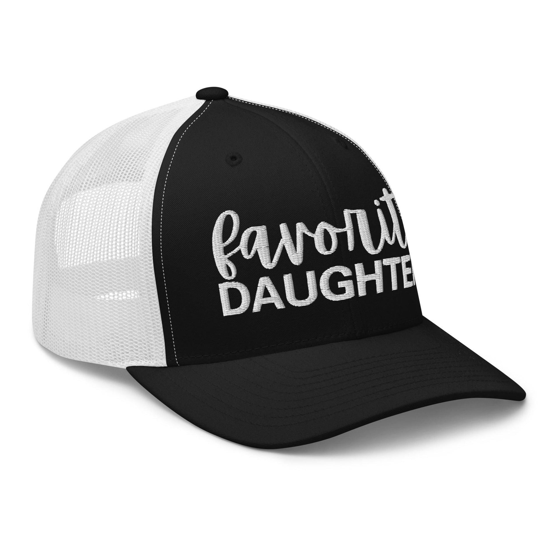 Favorite Daughter Embroidered Mesh Trucker Hat Capital Crowns Funny Trucker Hats