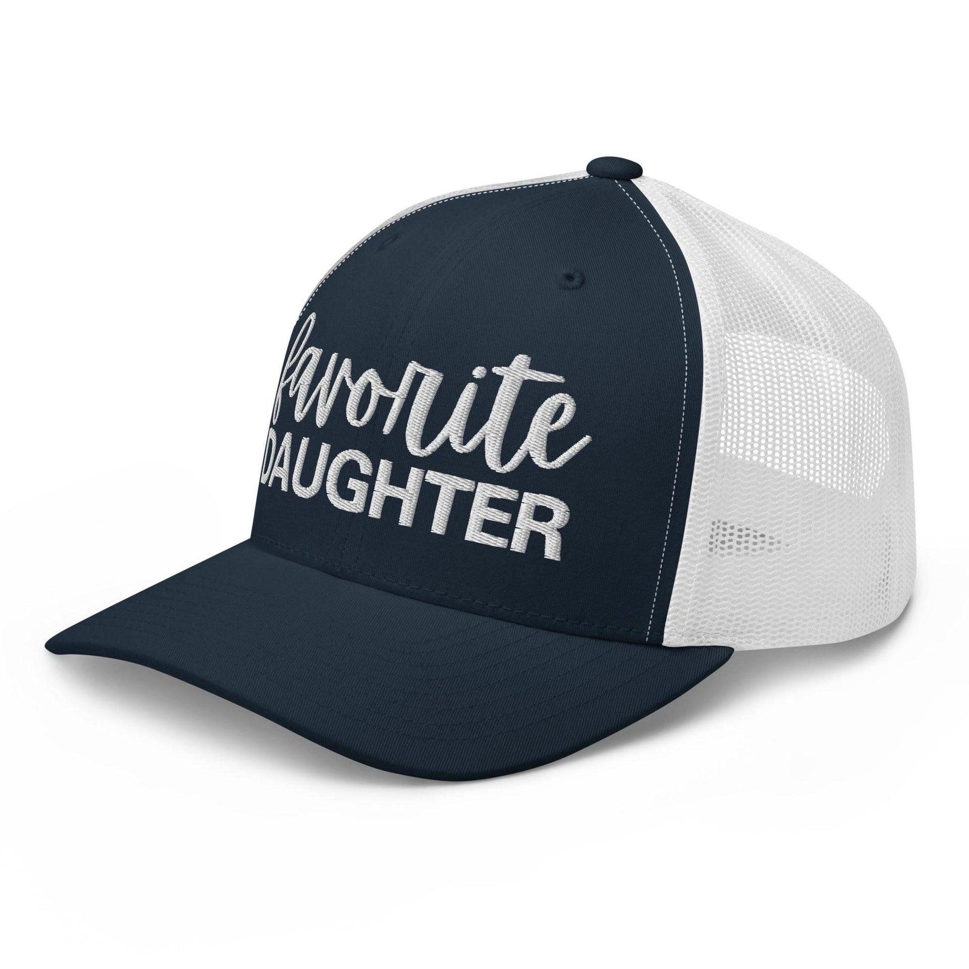 Favorite Daughter Embroidered Mesh Trucker Hat Capital Crowns Funny Trucker Hats
