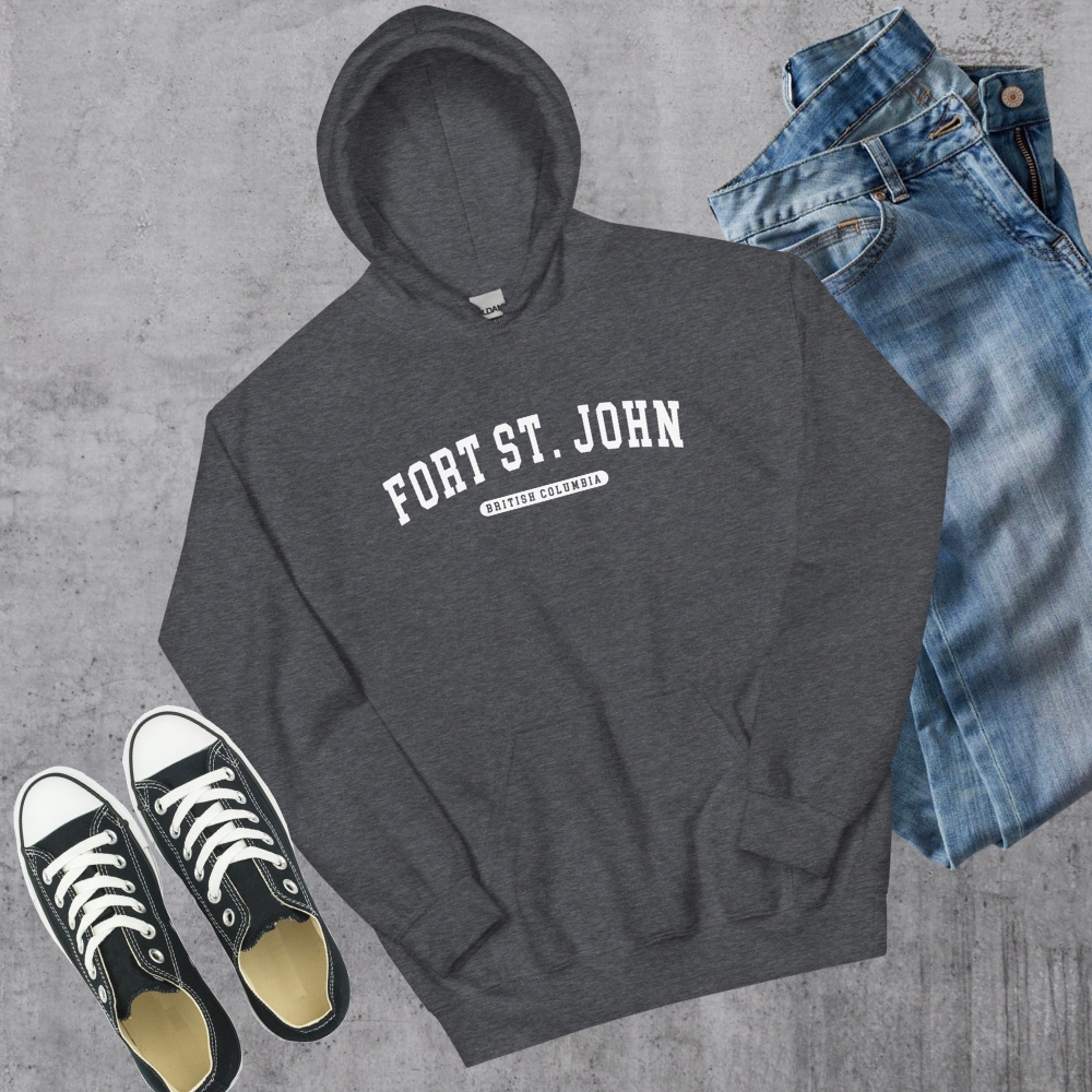 Fort St. John BC College Hoodie Canadian City Apparel