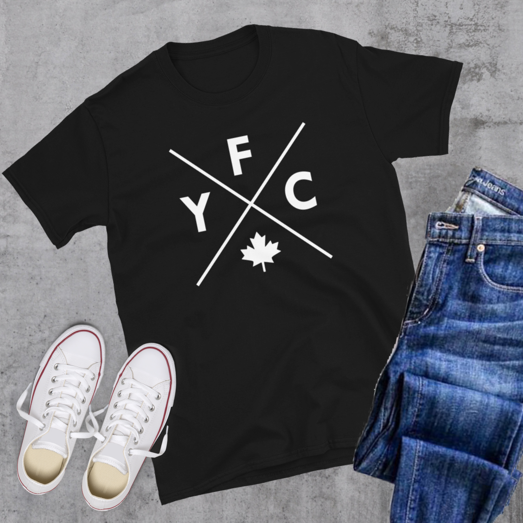 Fredericton YFC X Tee Black Canadian City Apparel