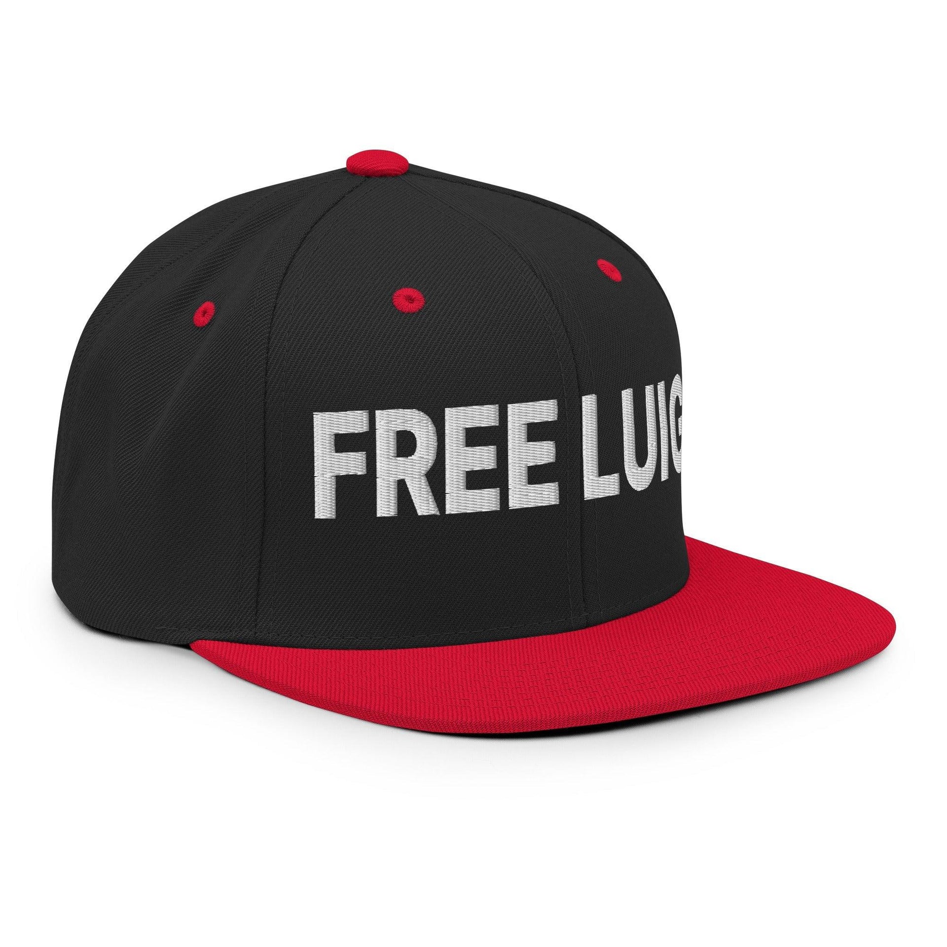 Free Luigi Mangione Embroidered Flat Bill Brim Snapback Hat Capital Crowns Funny LADs Luigi Luigi Apparel luigi mangione Snapback Hats