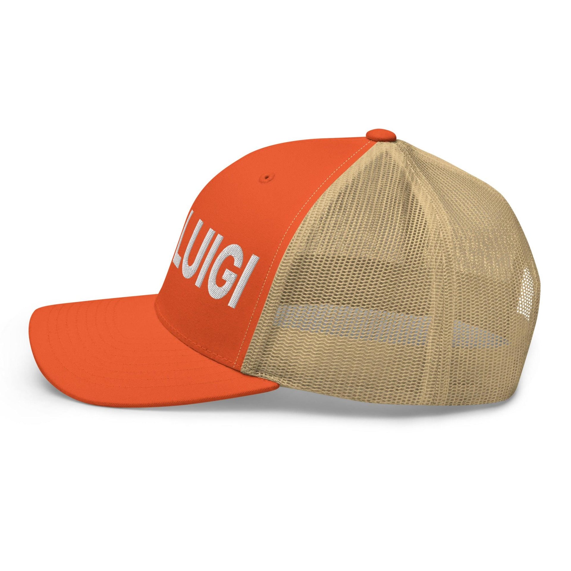 Free Luigi Mangione Embroidered Mesh Trucker Hat Capital Crowns Funny LADs Luigi Luigi Apparel luigi mangione Trucker Hats