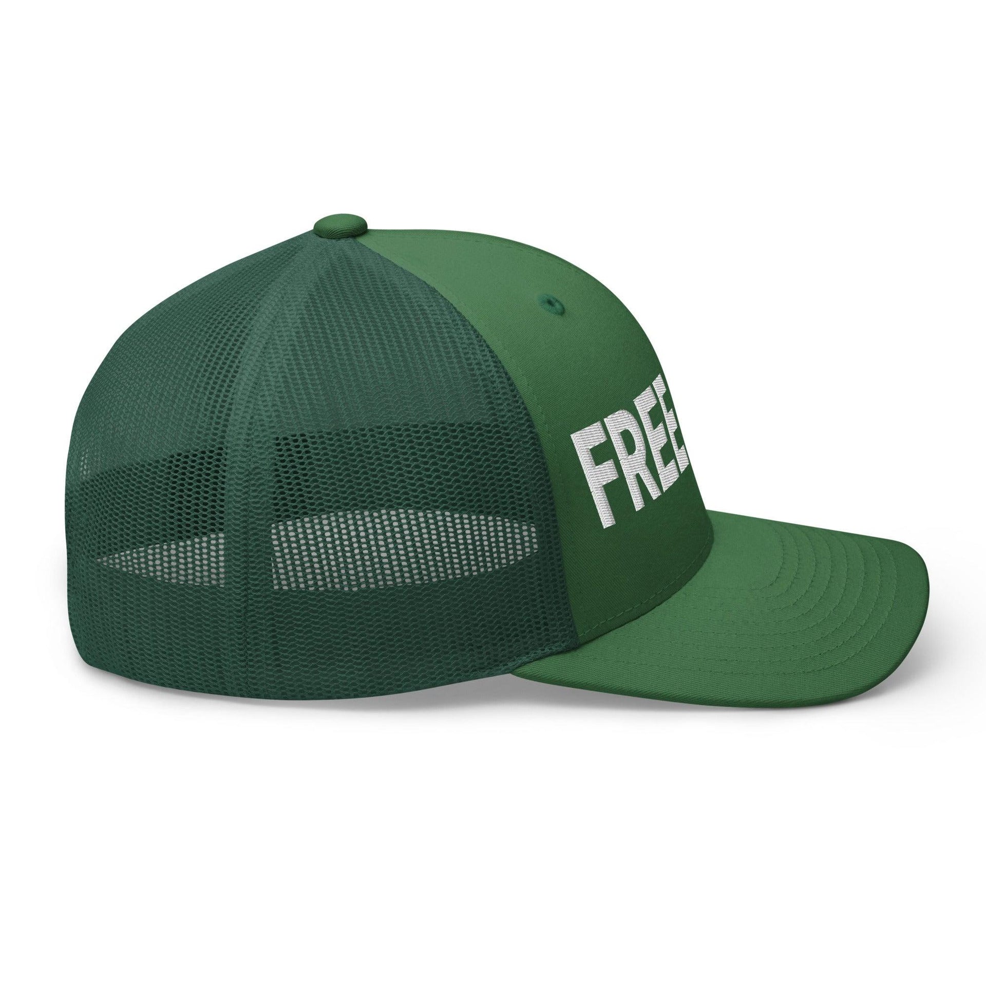 Free Luigi Mangione Embroidered Mesh Trucker Hat Capital Crowns Funny LADs Luigi Luigi Apparel luigi mangione Trucker Hats