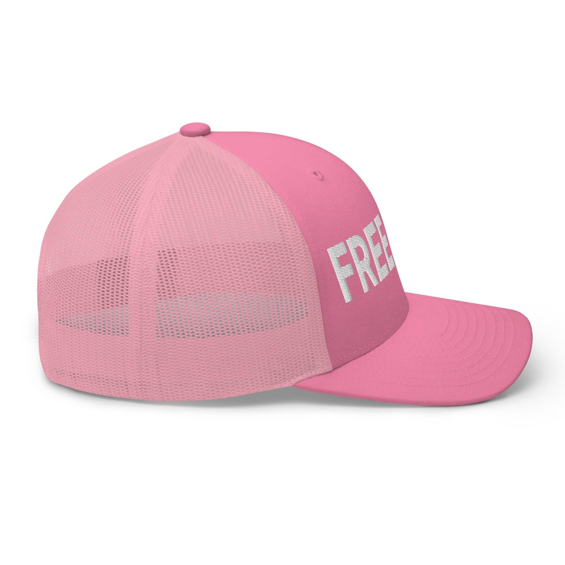 Free Luigi Mangione Embroidered Mesh Trucker Hat Capital Crowns Funny LADs Luigi Luigi Apparel luigi mangione Trucker Hats